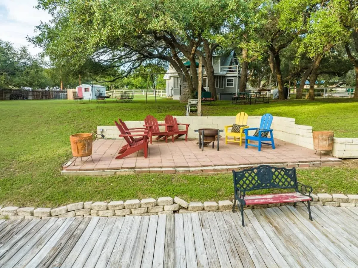 Patio in Red Bird Cabin Studio Retreat