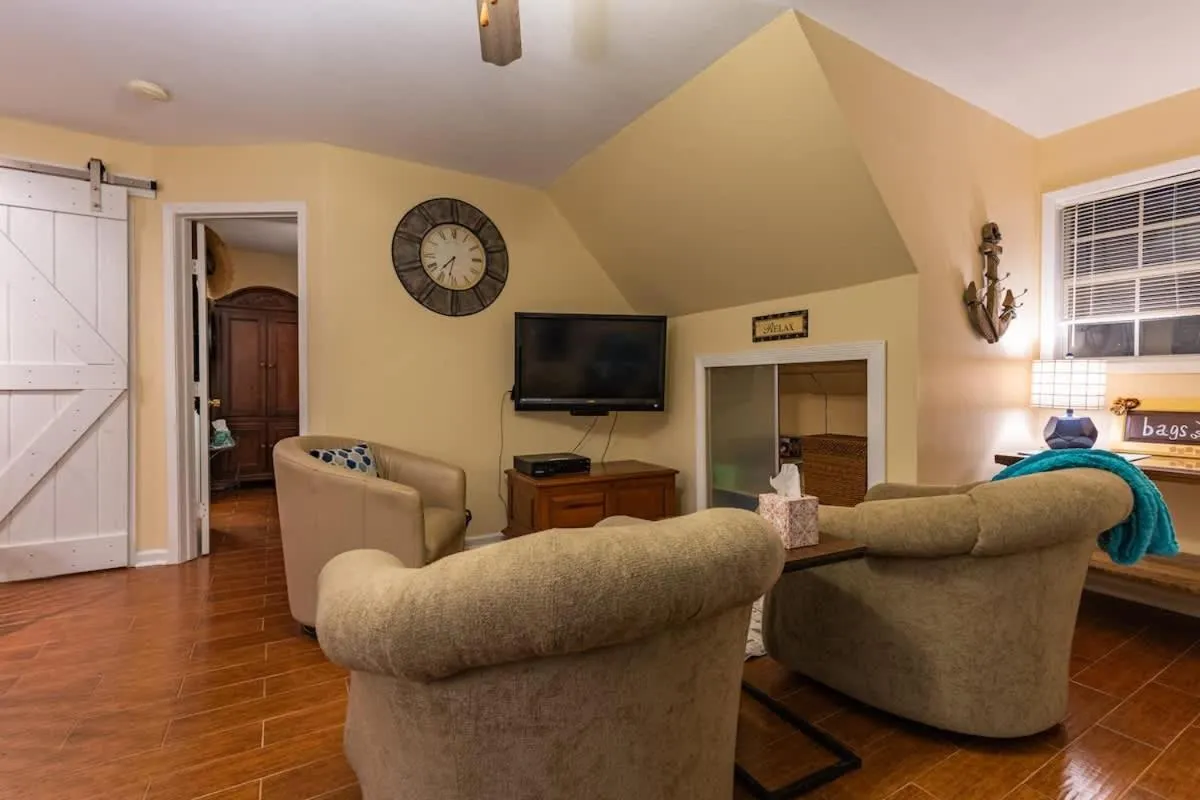 TV and multimedia in Red Bird Cabin Studio Retreat