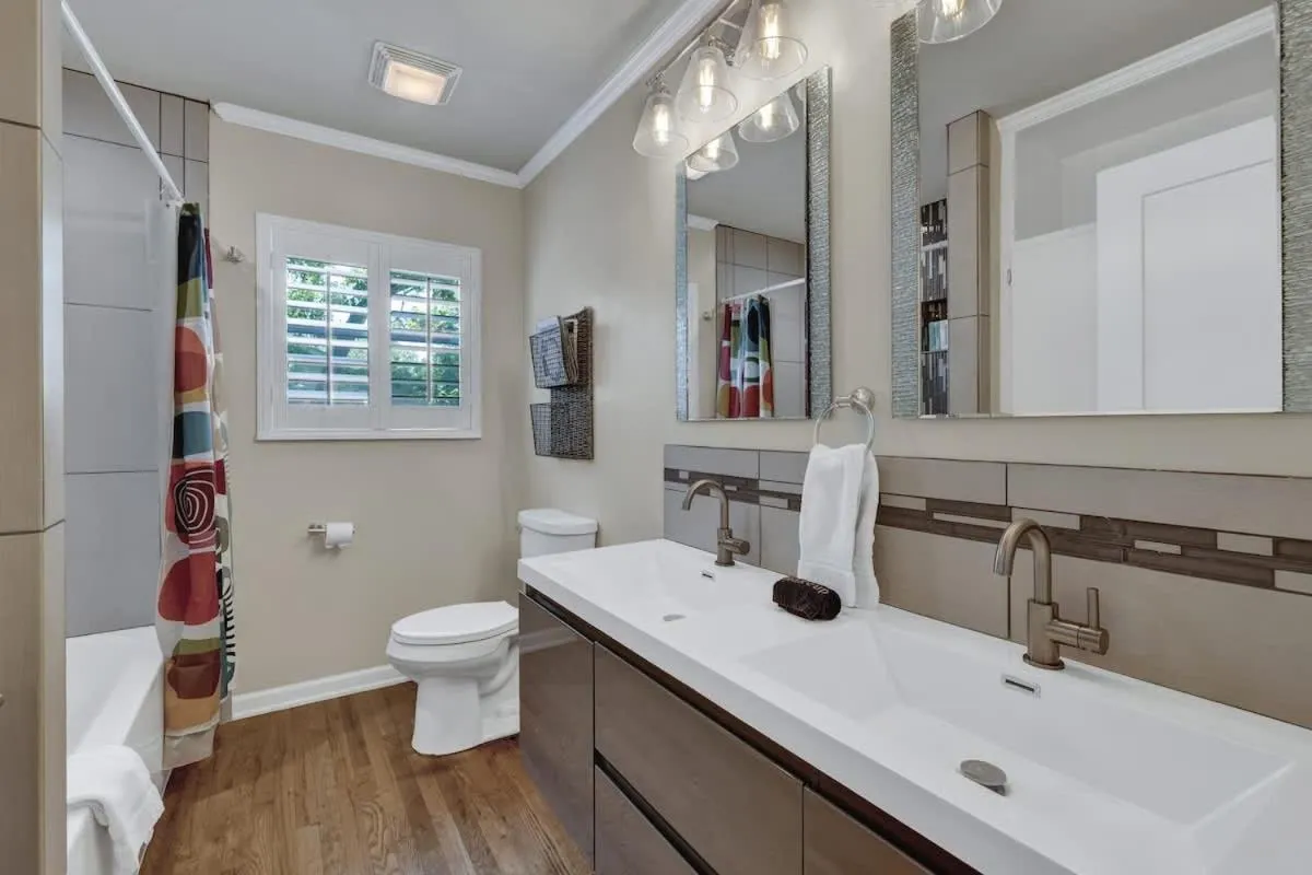 Bathroom in Luxury Mid Century Charmer Near Historic Main St