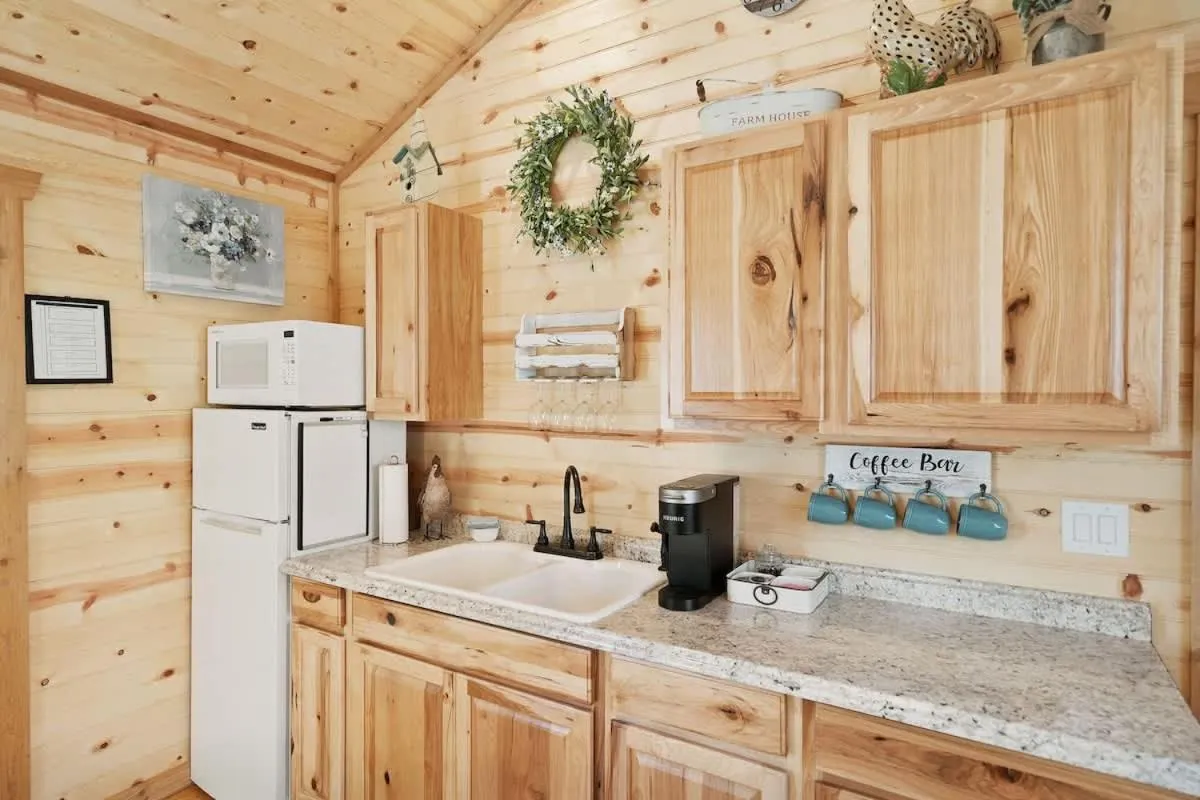 Coffee/tea facilities in Stunning Cabin Right on Main St!
