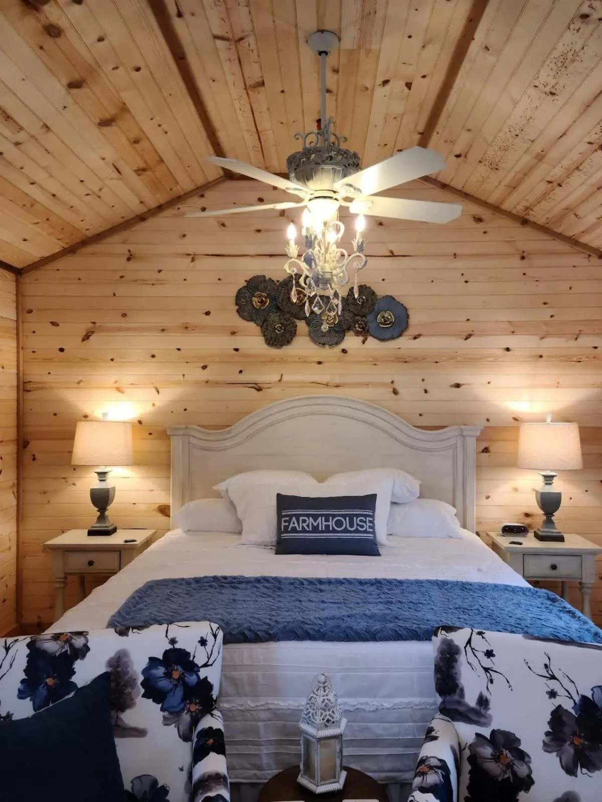 Bed in Stunning Cabin Right on Main St!