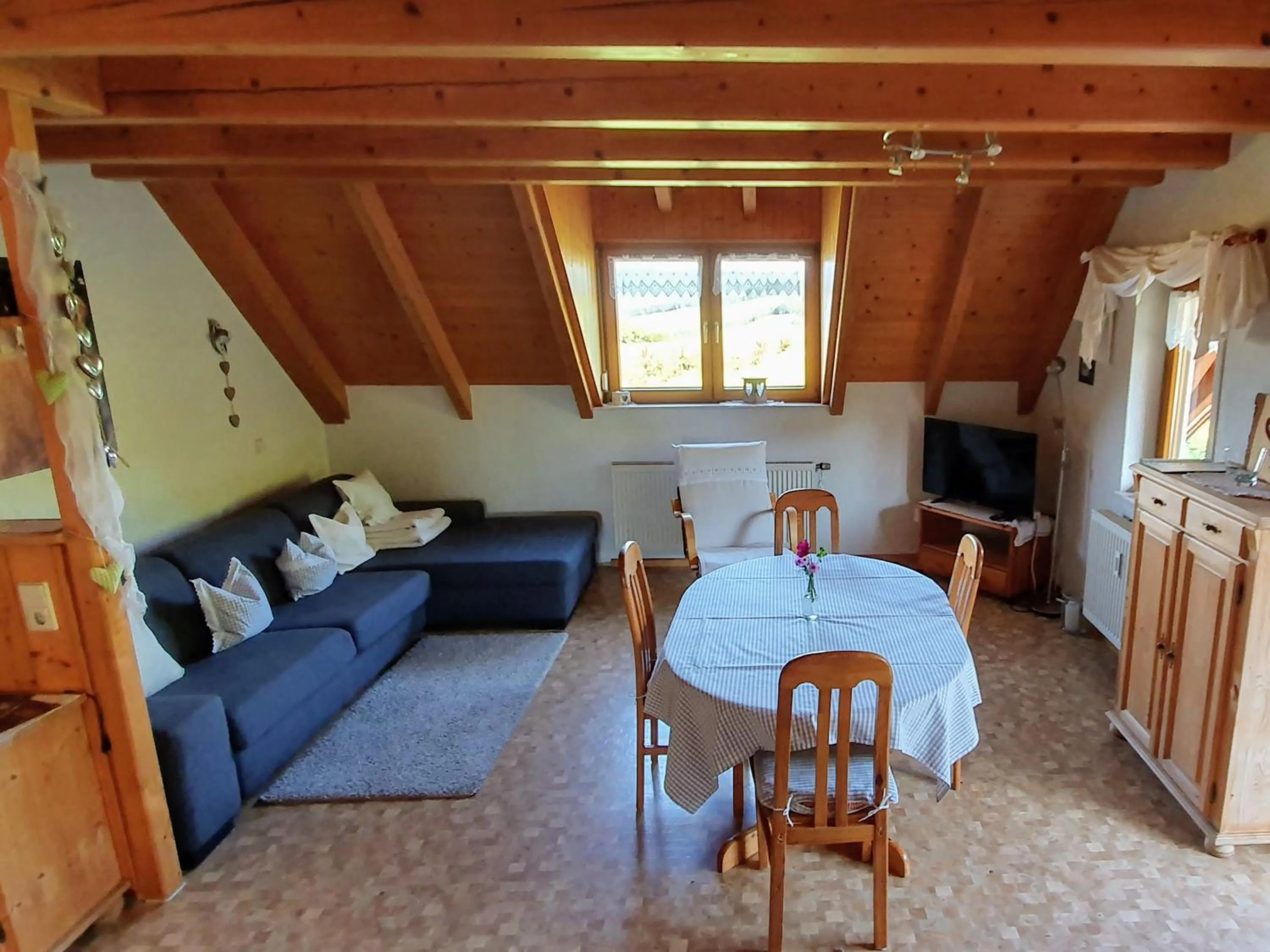 Living room in Ferienwohnungen Maierhof Oberried
