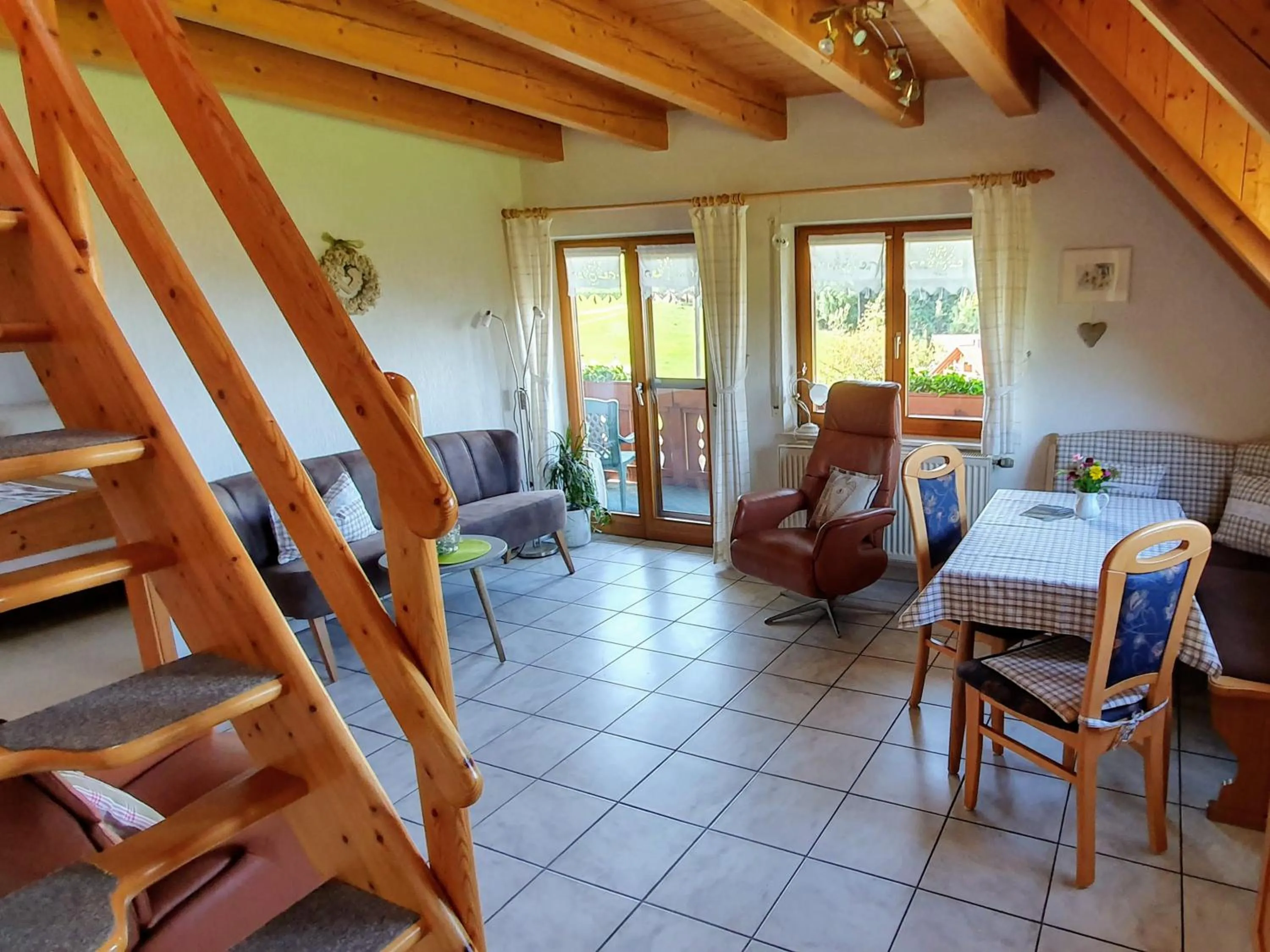 Living room in Ferienwohnungen Maierhof Oberried