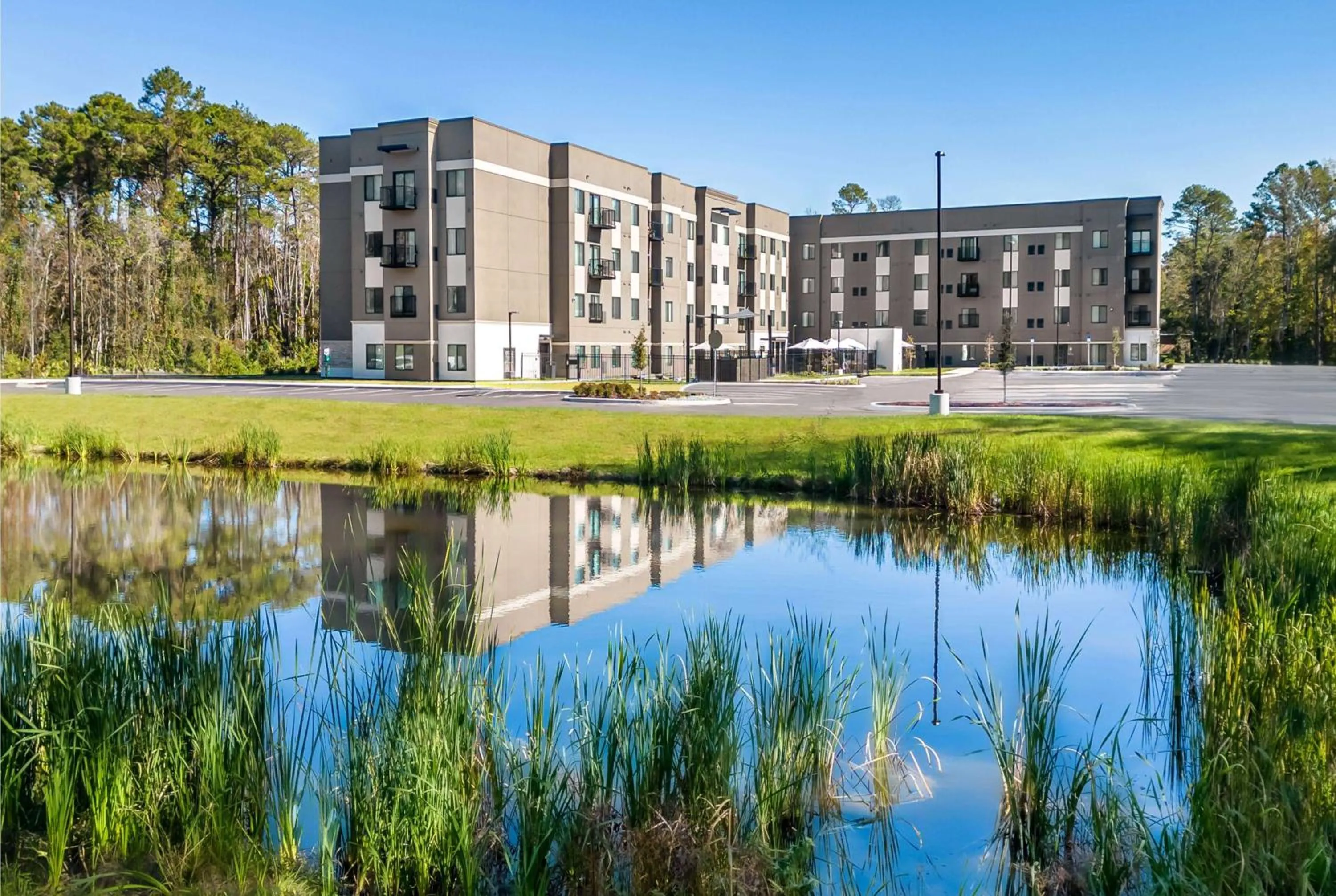 Property building in WaterWalk Extended Stay by Wyndham Jacksonville Deerwood Pk
