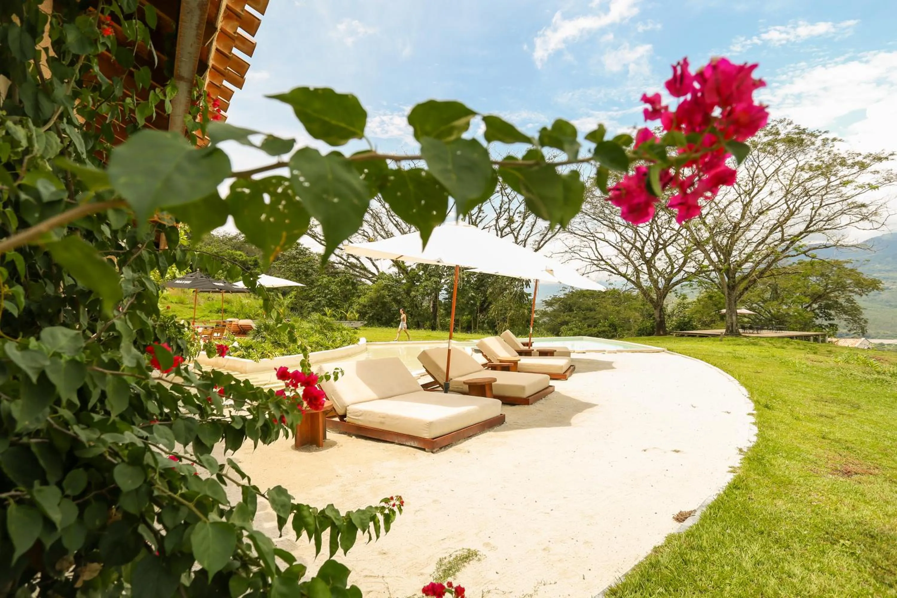 Garden view in Hotel Tahiti