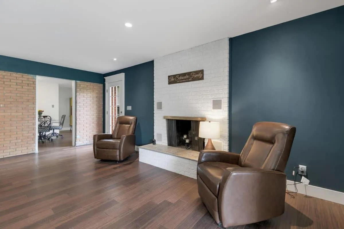 Living room in Gorgeous Home with Grill 5Min from MainSt!