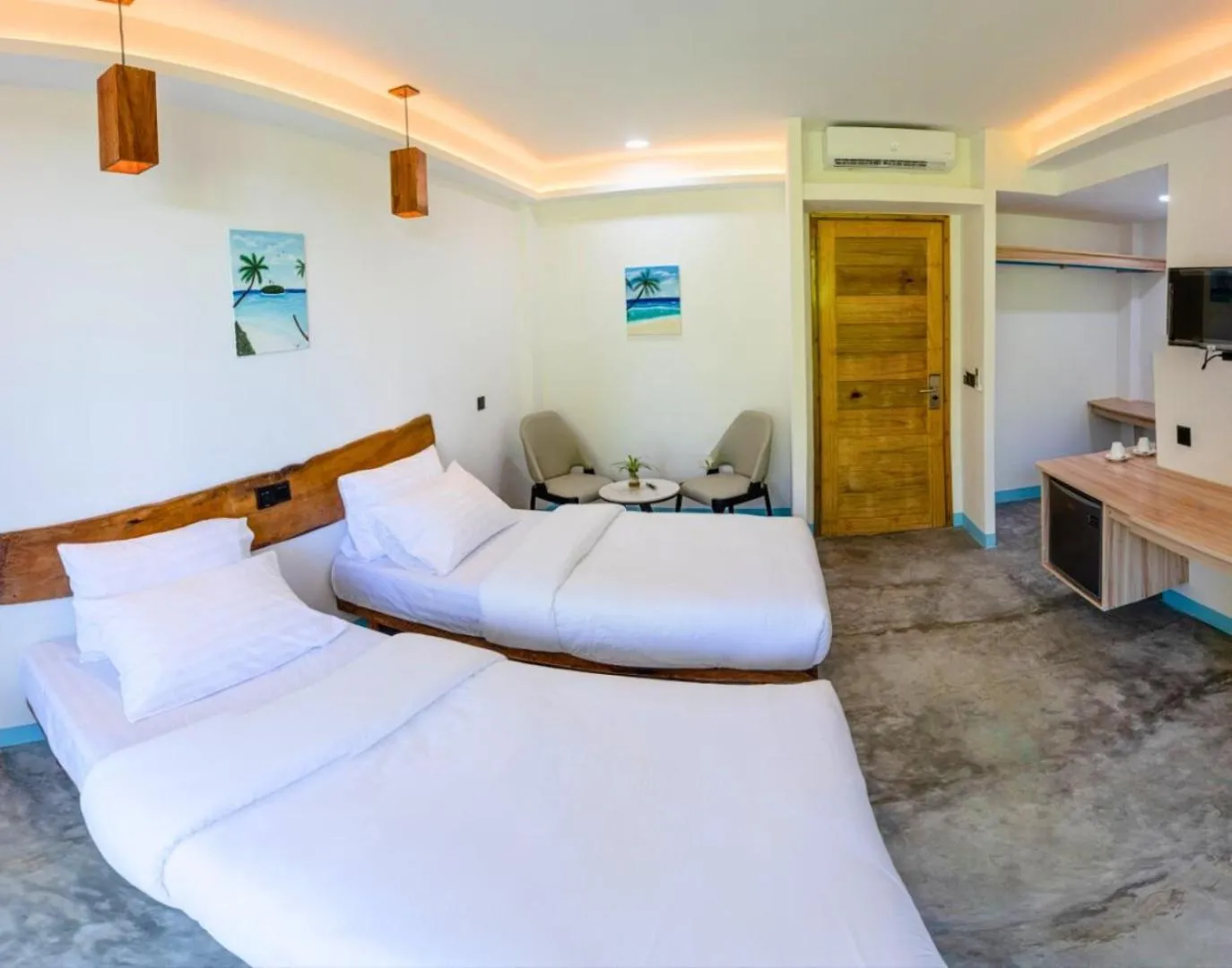 Bed in Silver County Hotel, Fuvahmulah - Maldives