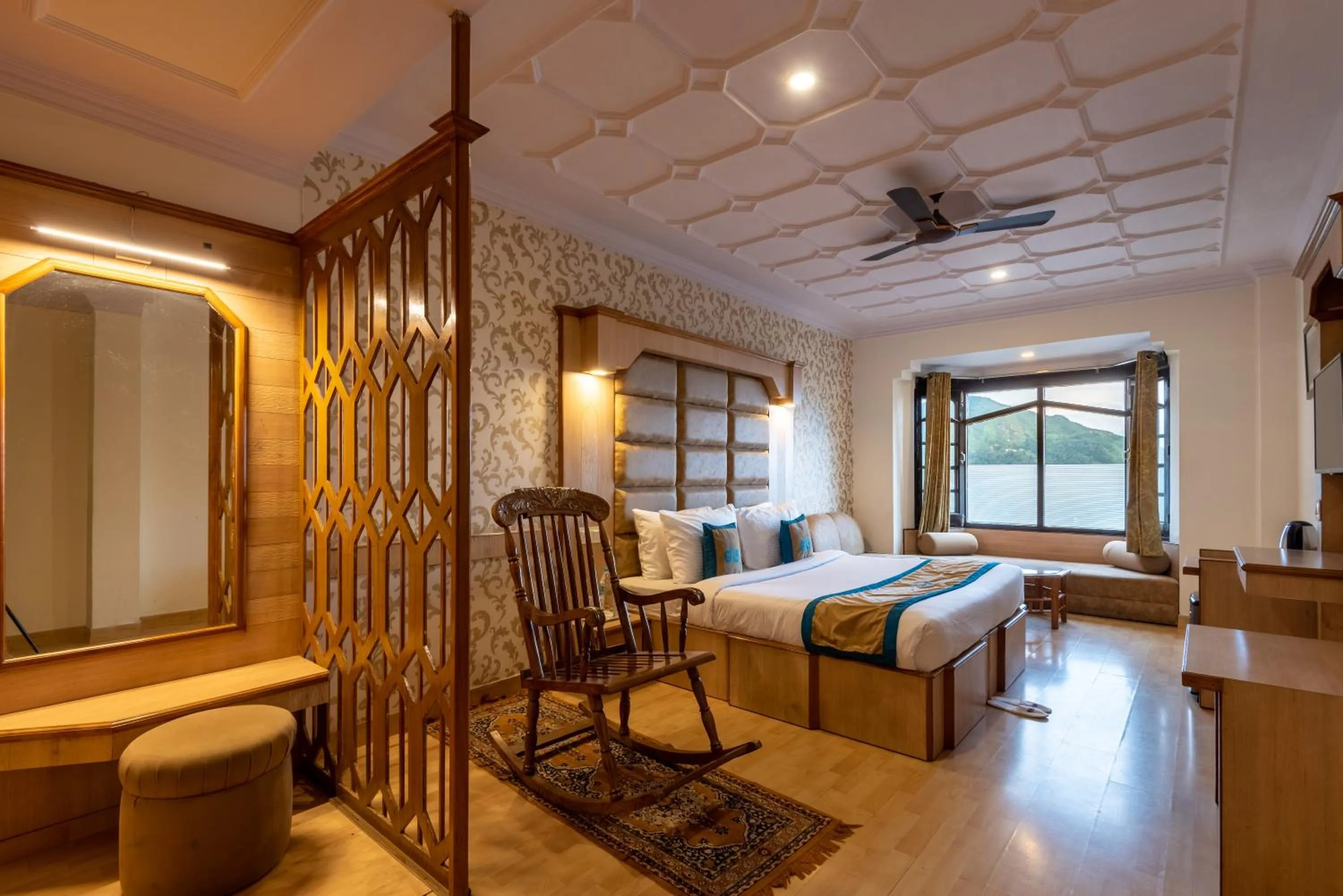 Bed in Meghavan Resort By DLS Hotels