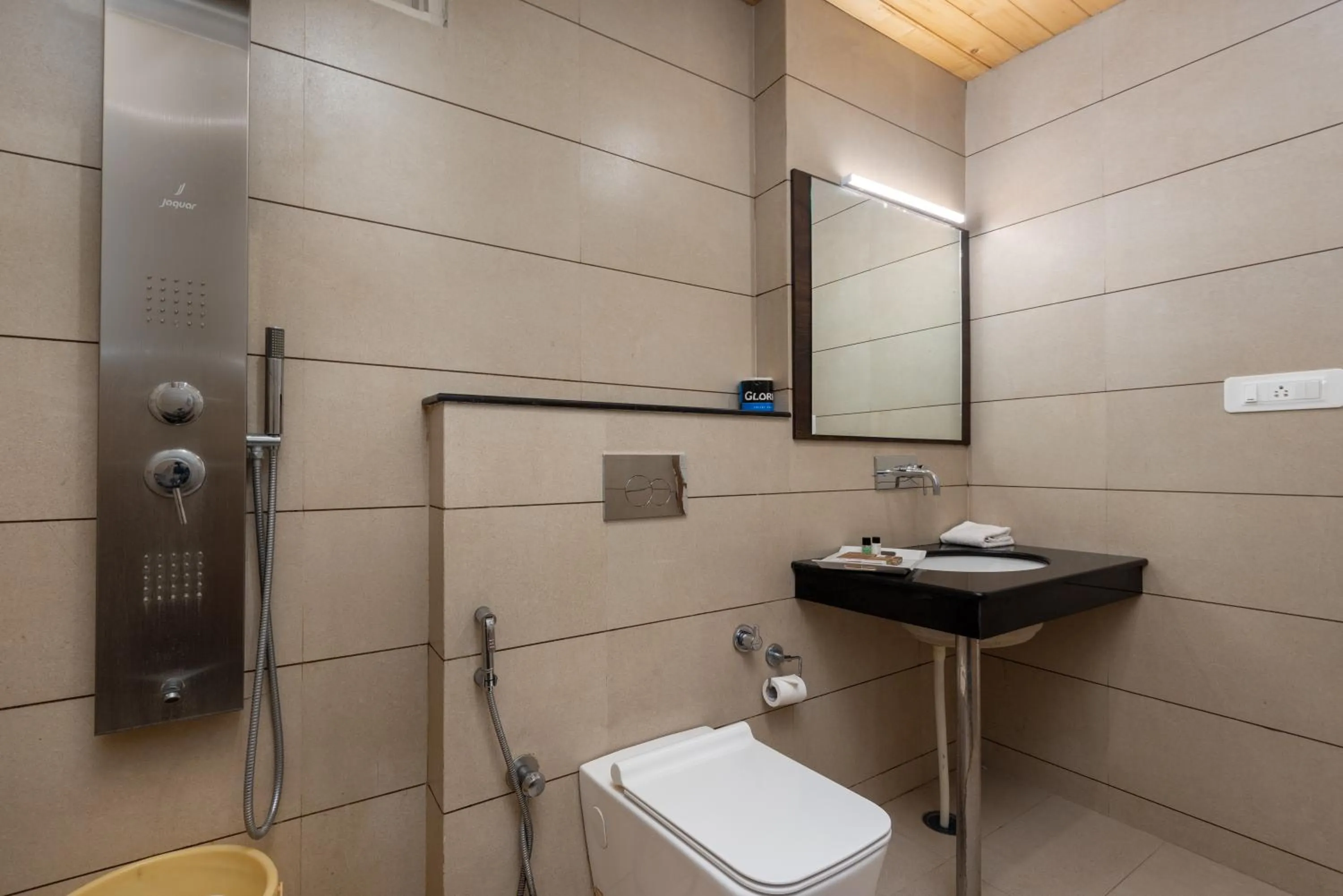 Shower, Bathroom in Meghavan Resort By DLS Hotels