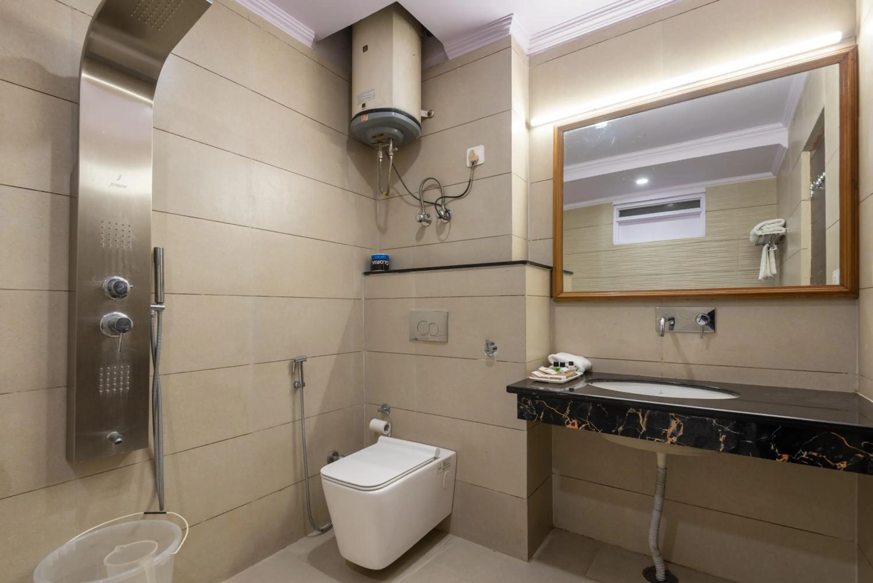 Shower, Bathroom in Meghavan Resort By DLS Hotels