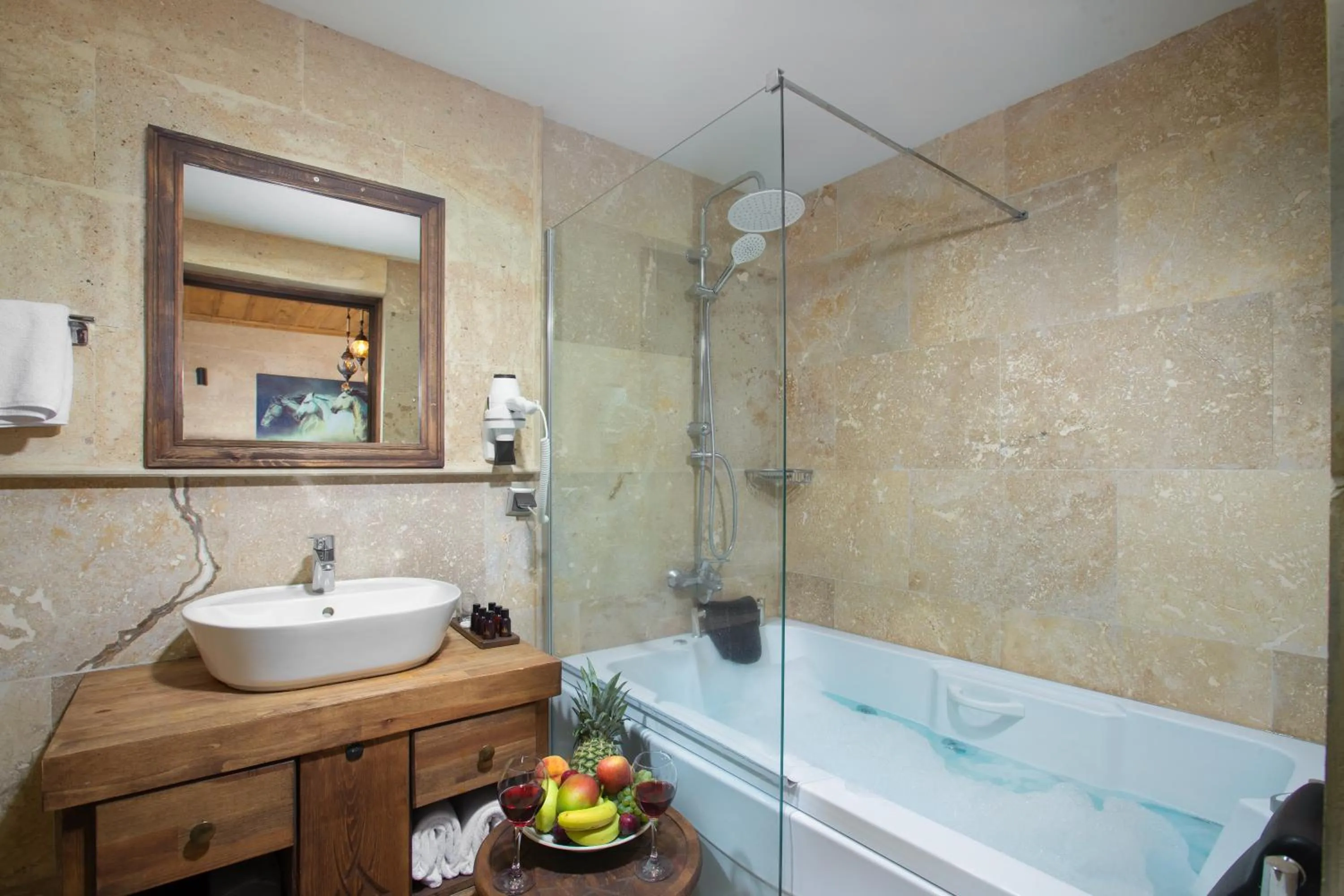 Toilet in Cappadocia Pyramid Stone House