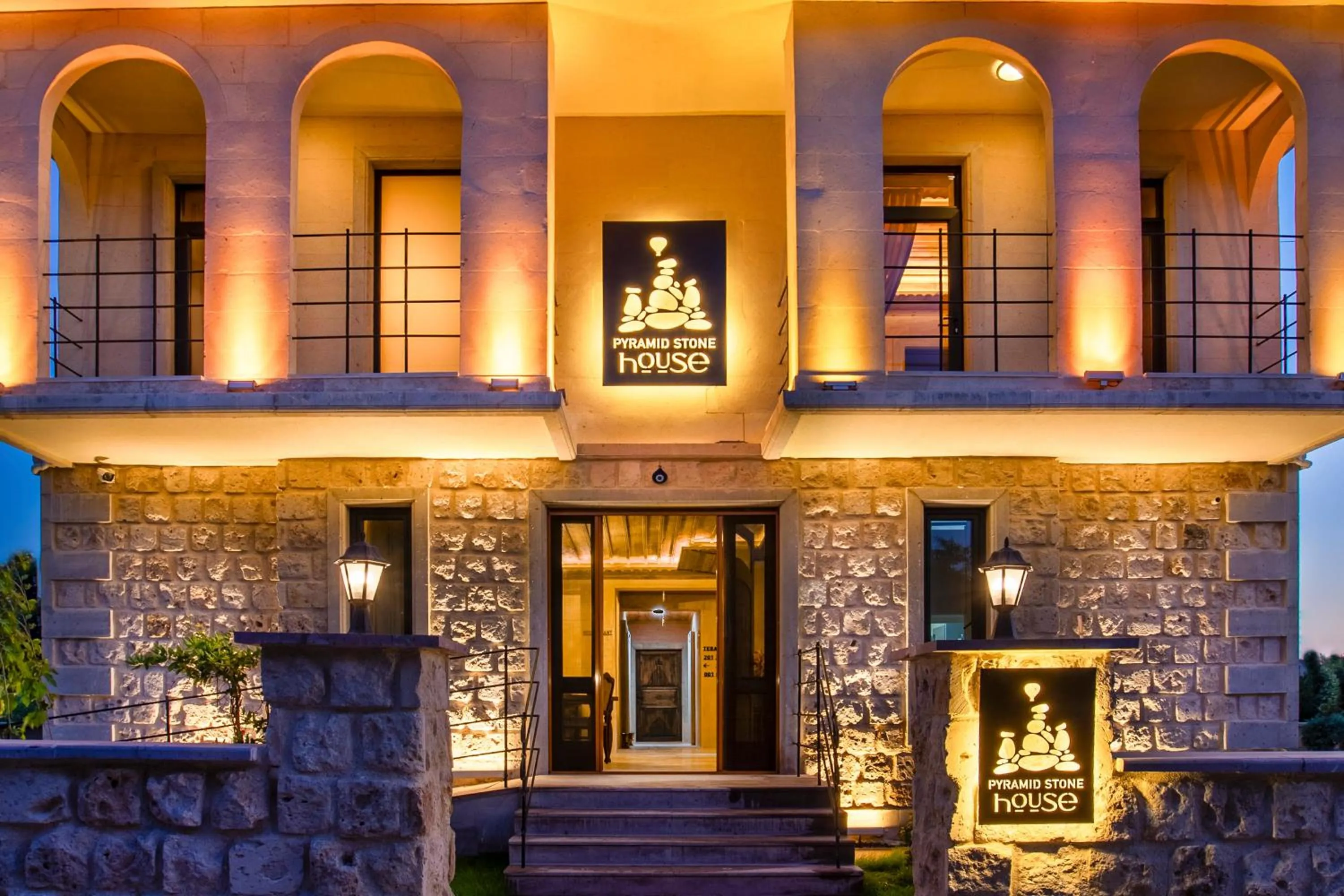 Balcony/Terrace in Cappadocia Pyramid Stone House