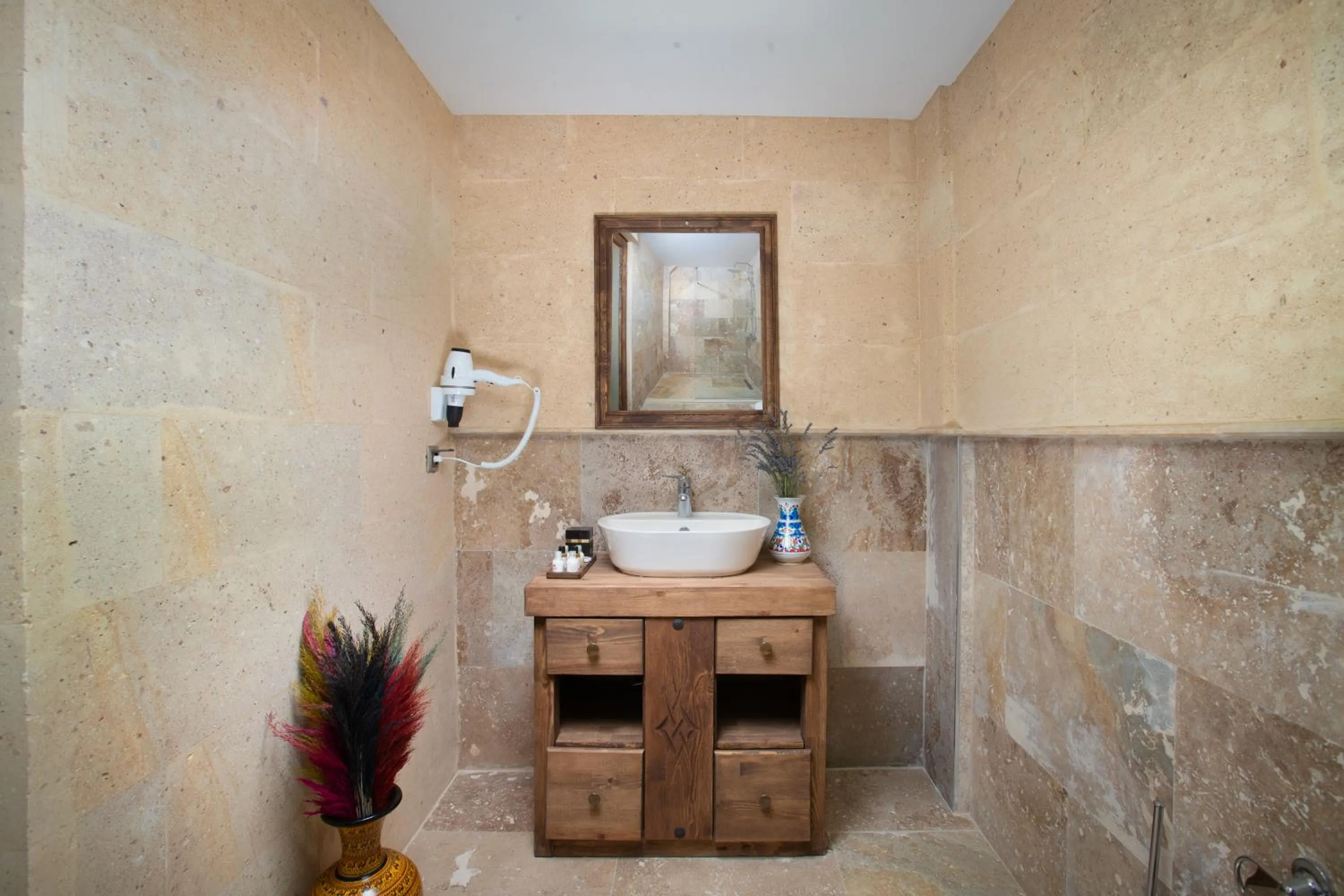 Bathroom in Cappadocia Pyramid Stone House