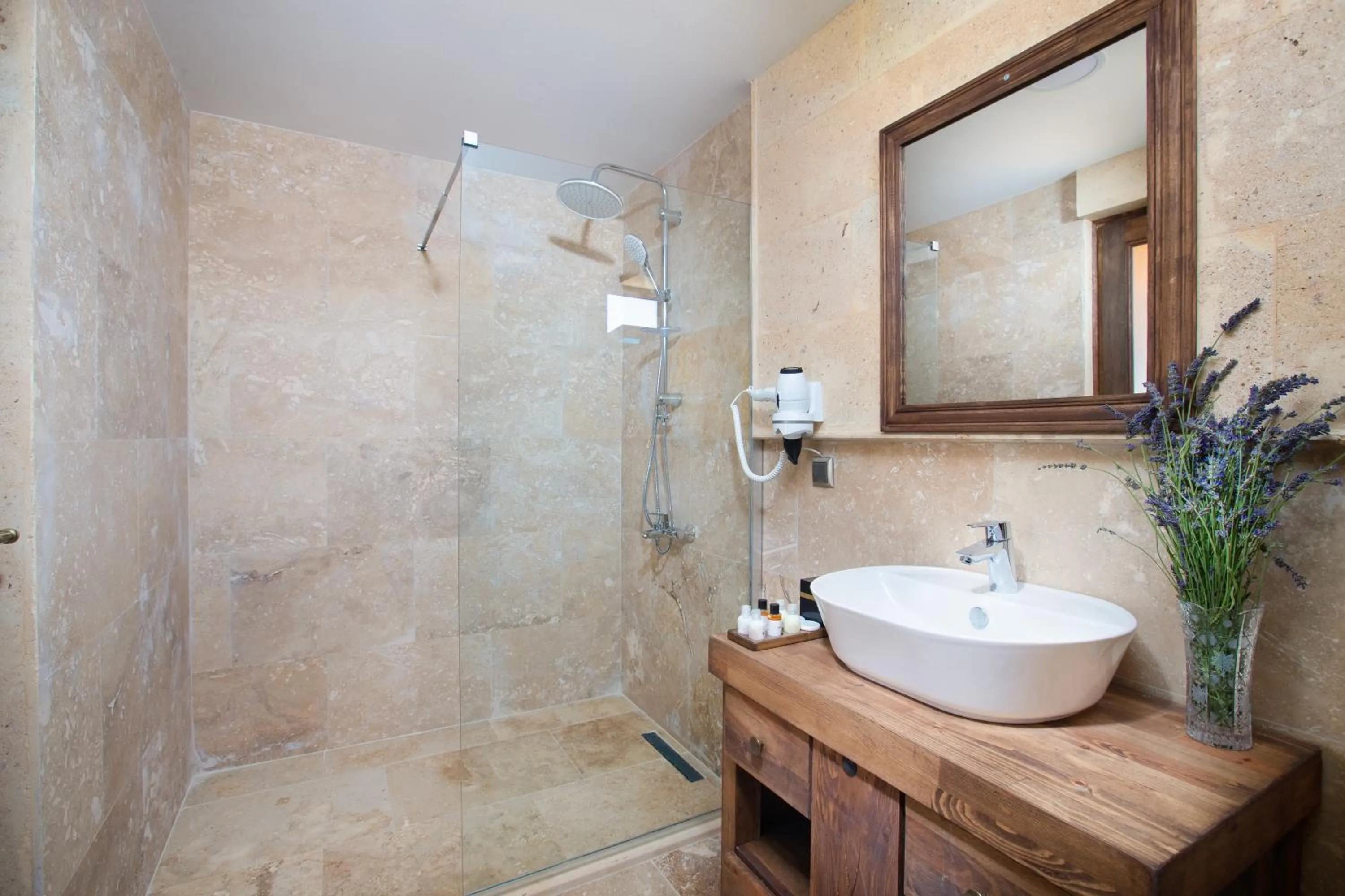 Shower in Cappadocia Pyramid Stone House