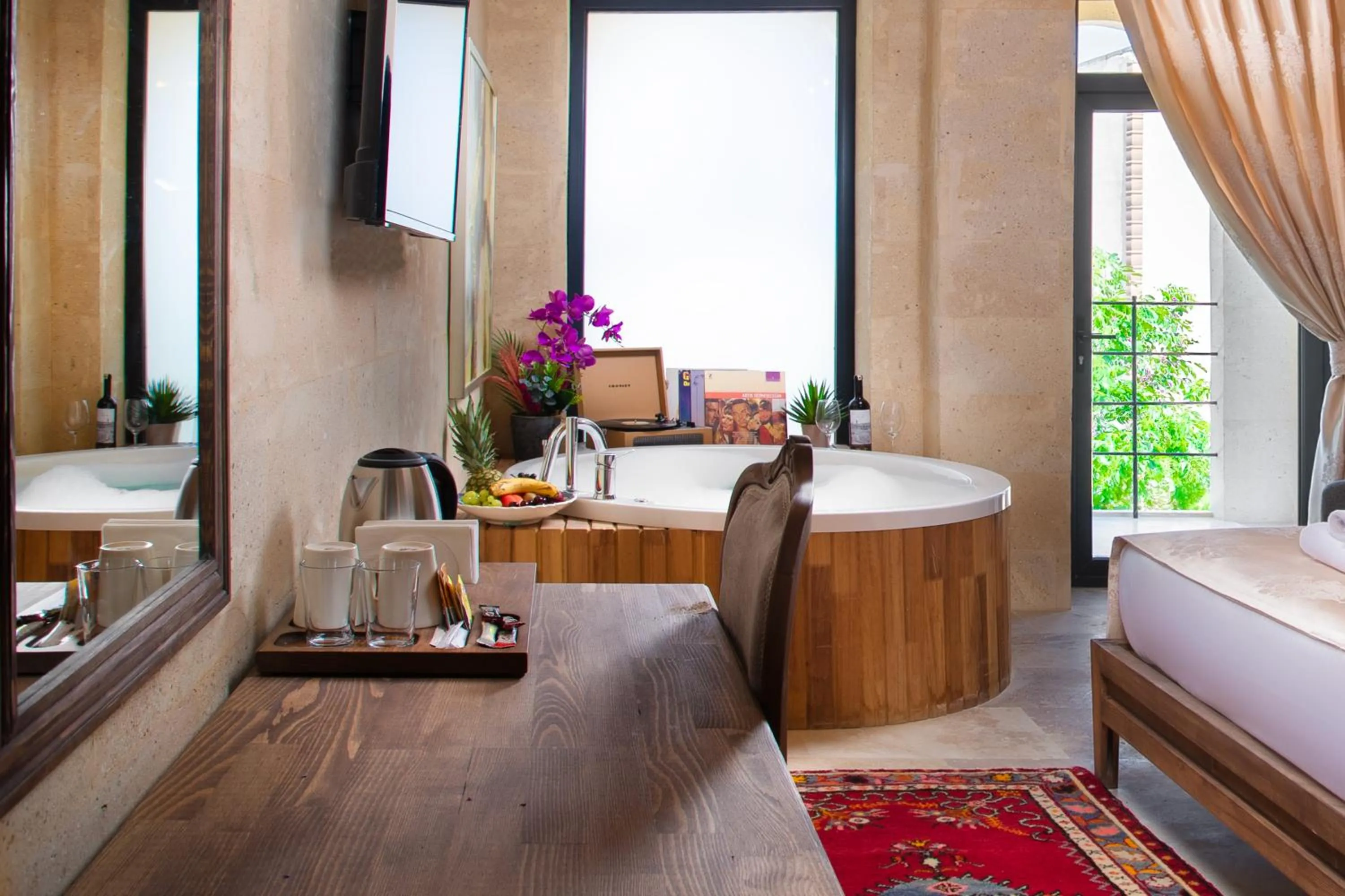 Bed in Cappadocia Pyramid Stone House