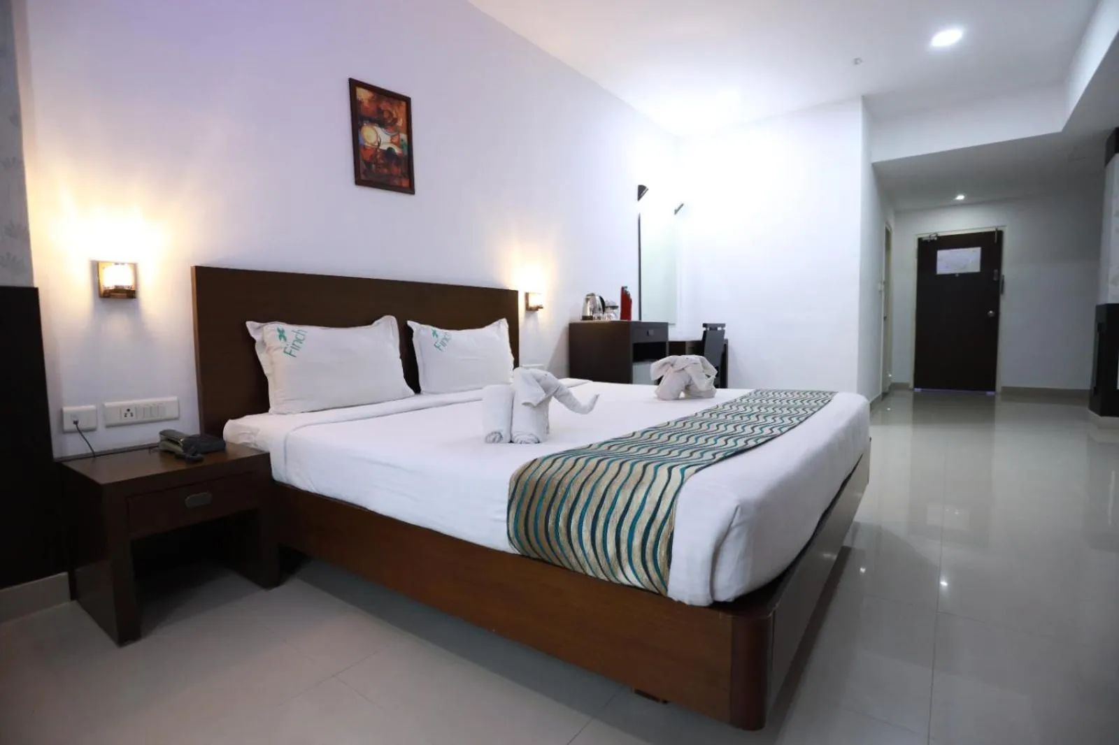 Bed in Hotel Finch