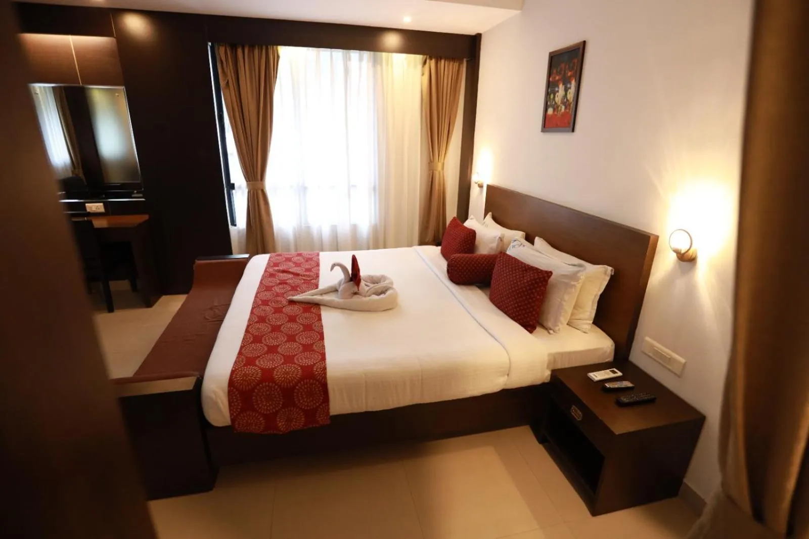 Bed in Hotel Finch