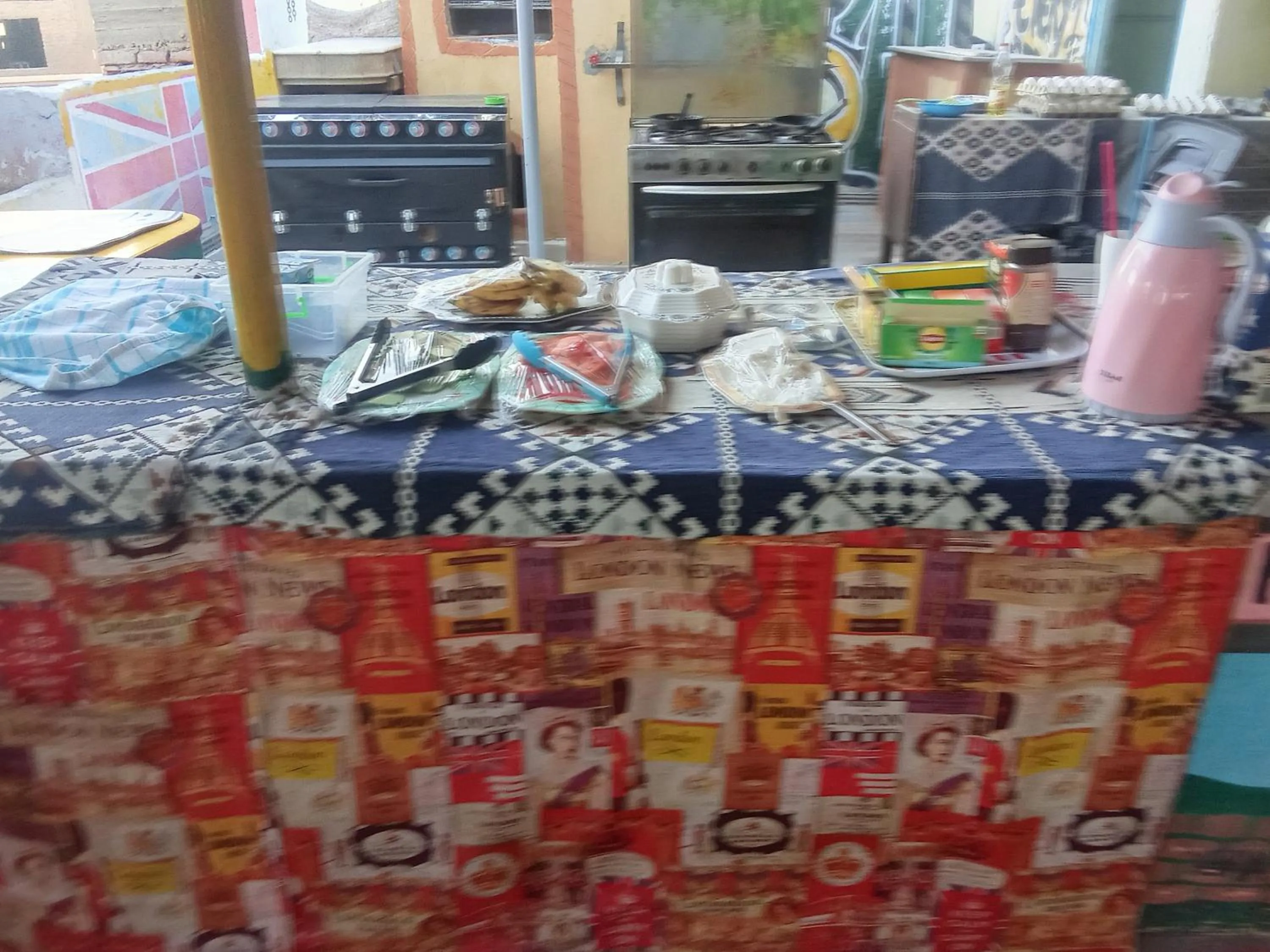 Food in Bob Marley Peace hotel luxor