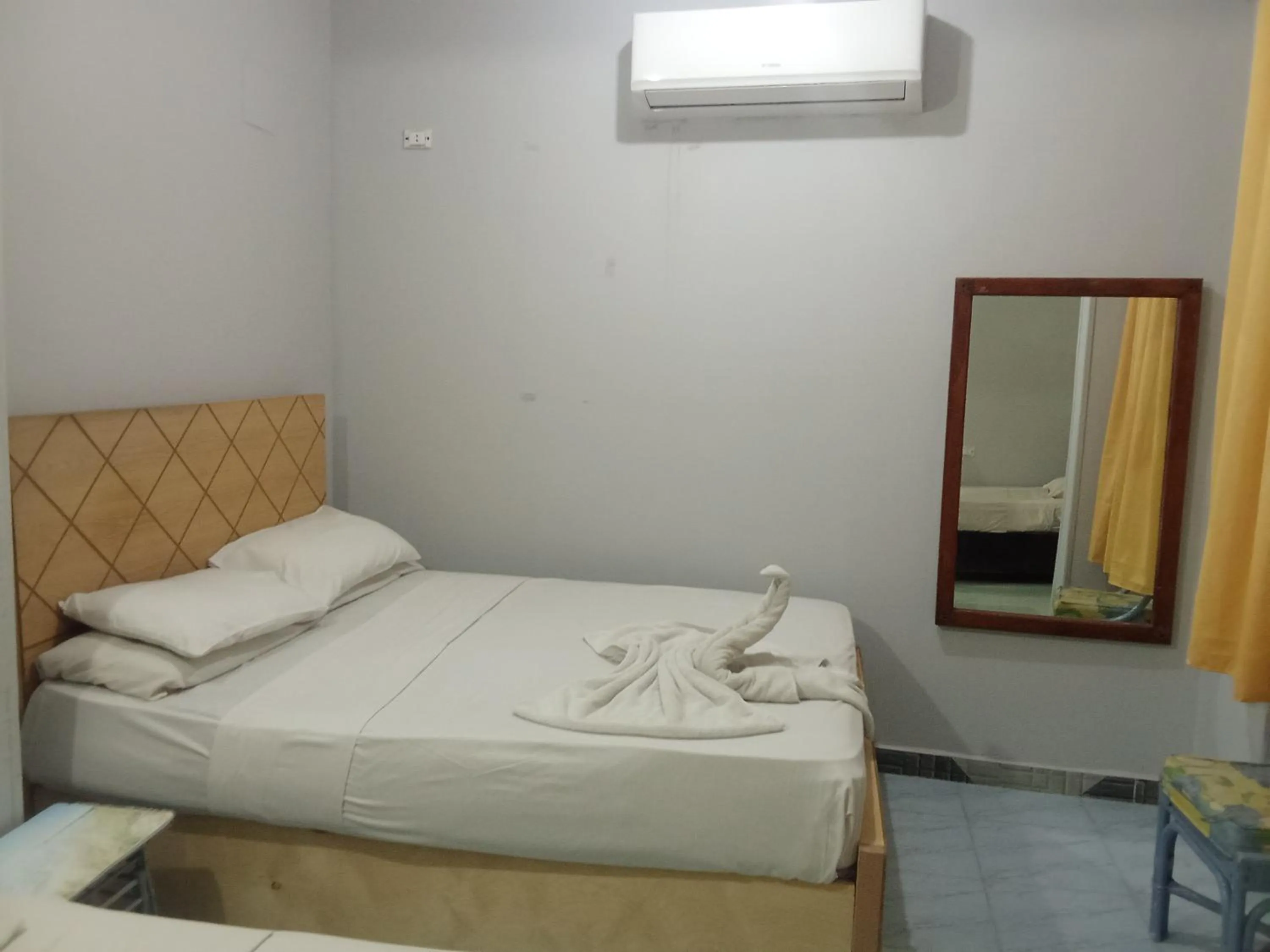 Bed in Bob Marley Peace hotel luxor