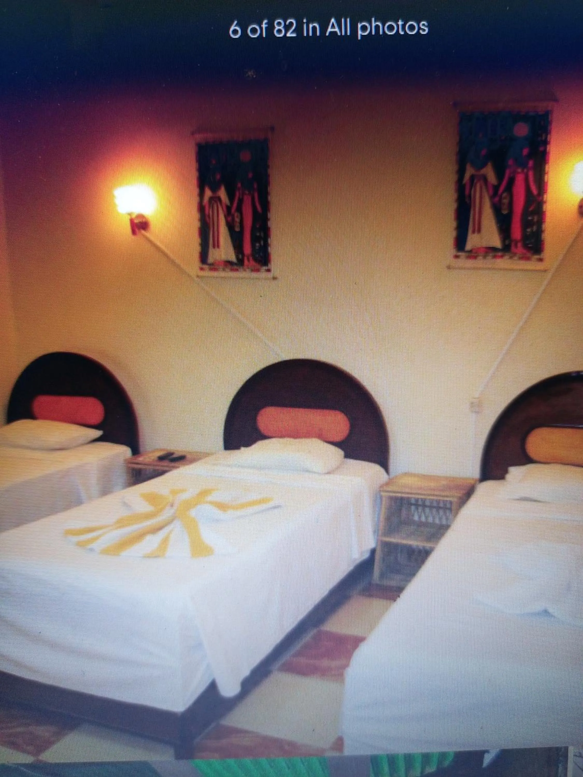 Bedroom, Bed in Bob Marley Peace hotel luxor