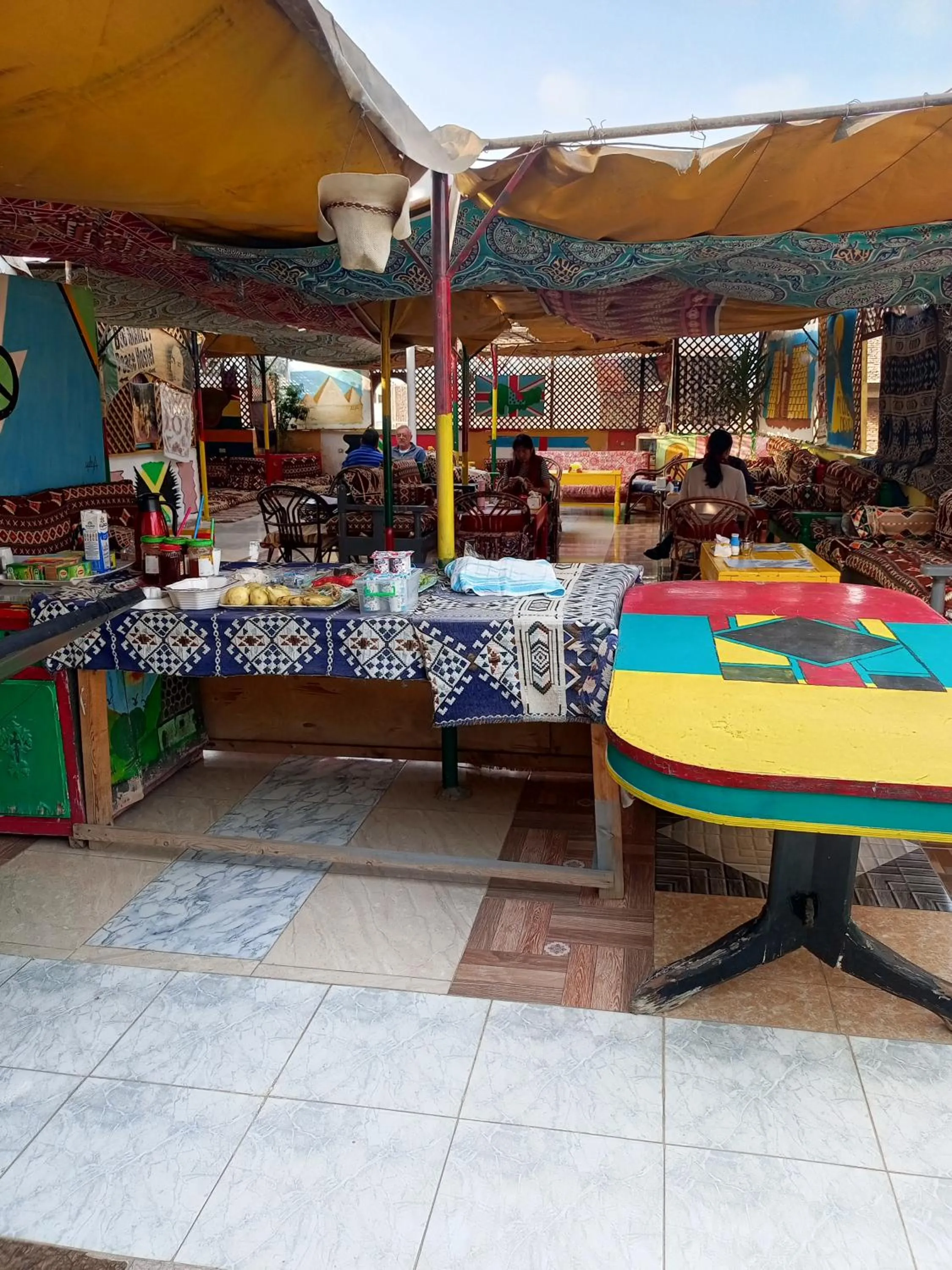 Breakfast in Bob Marley Peace hotel luxor