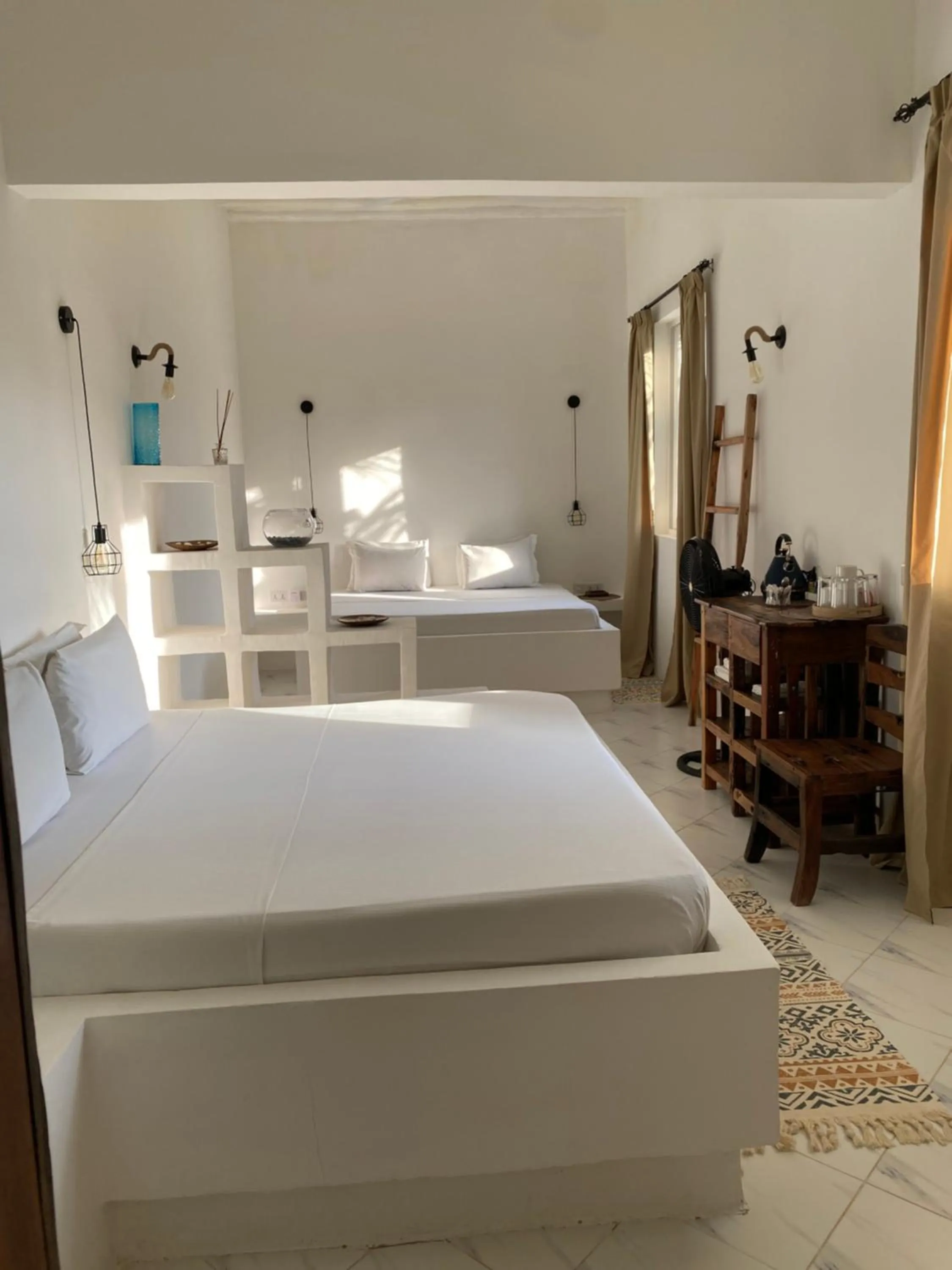 Bed in Cactus lodge Zanzibar