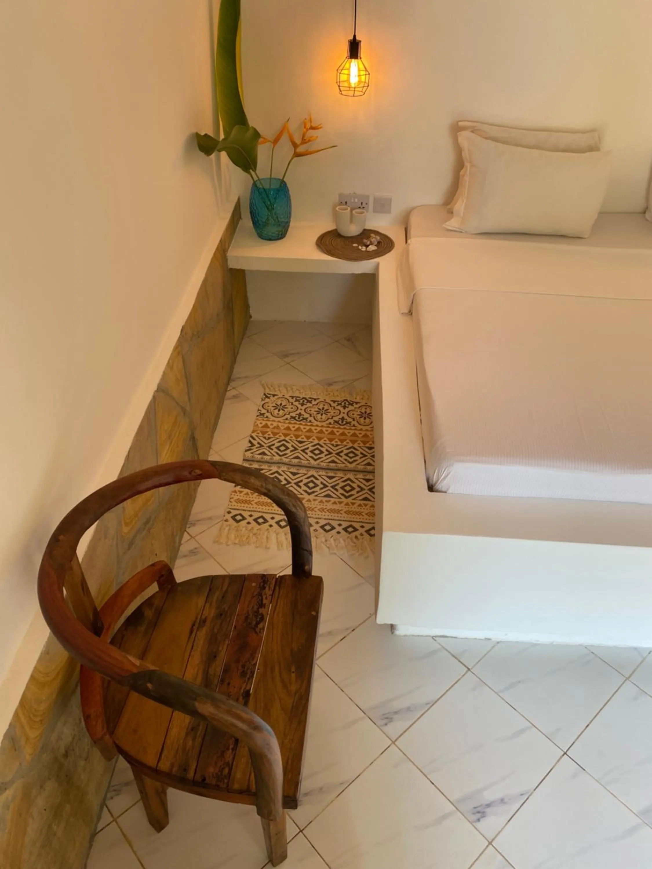 Bed in Cactus lodge Zanzibar