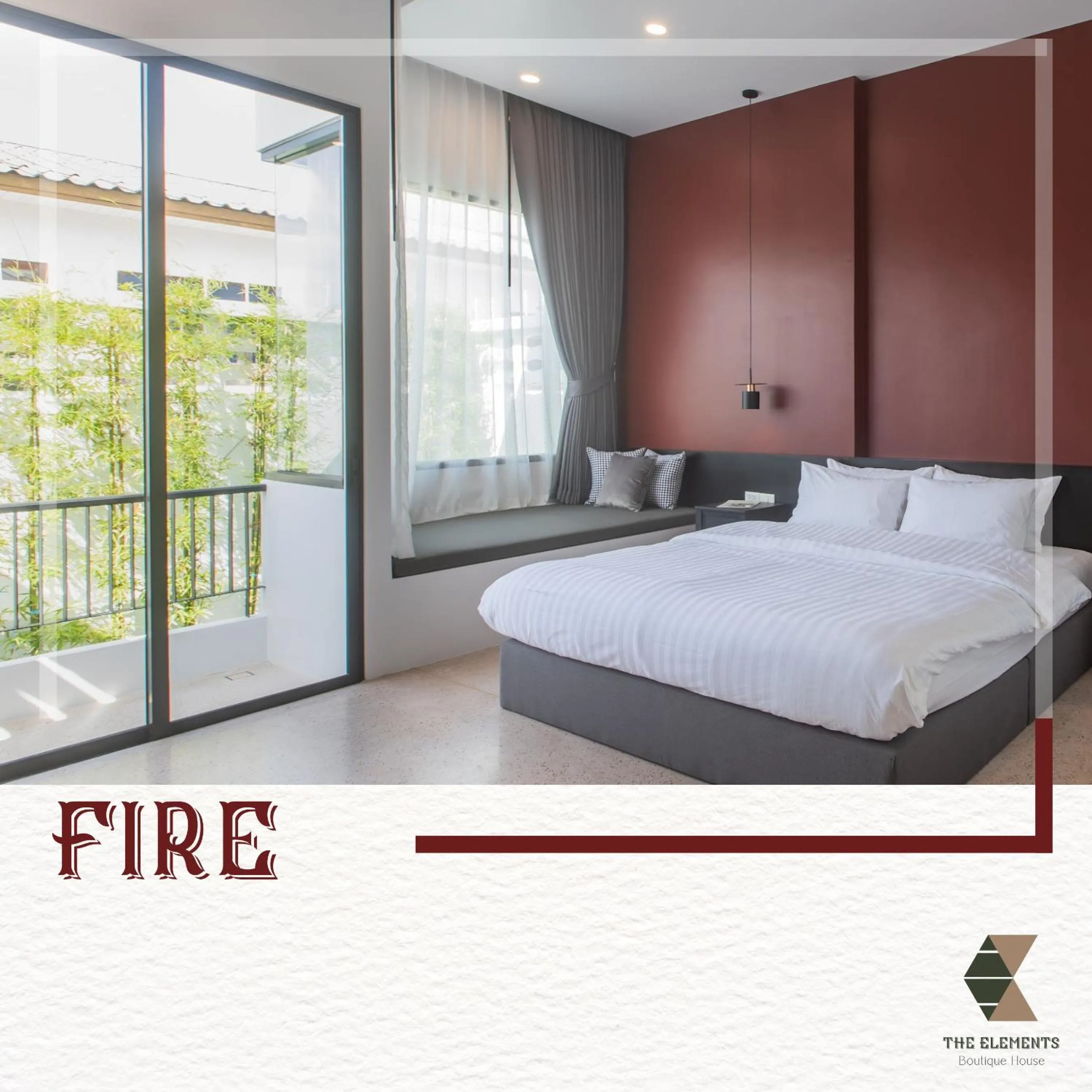 Bed in The Elements Boutique House