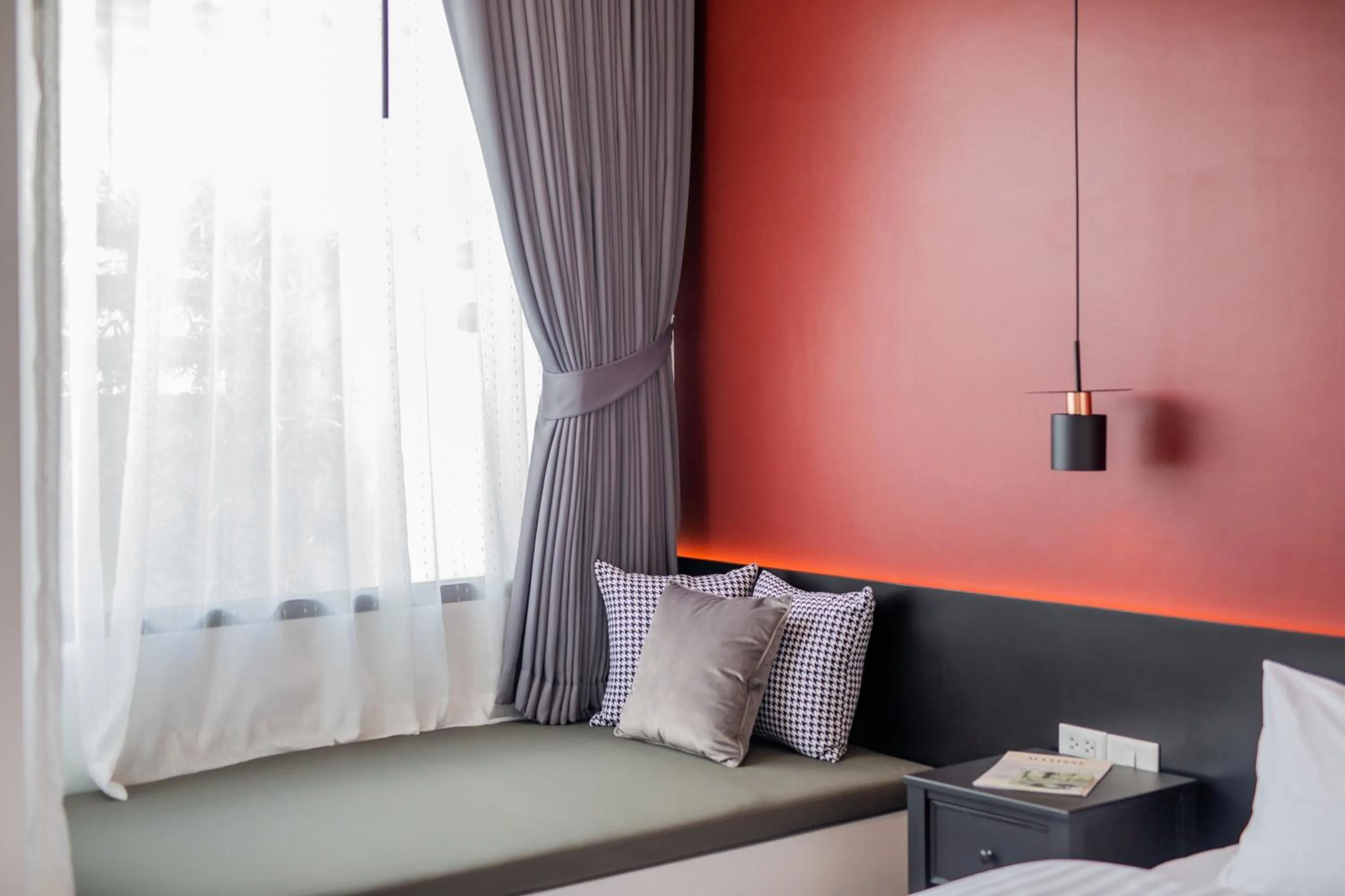 Seating area, Bed in The Elements Boutique House