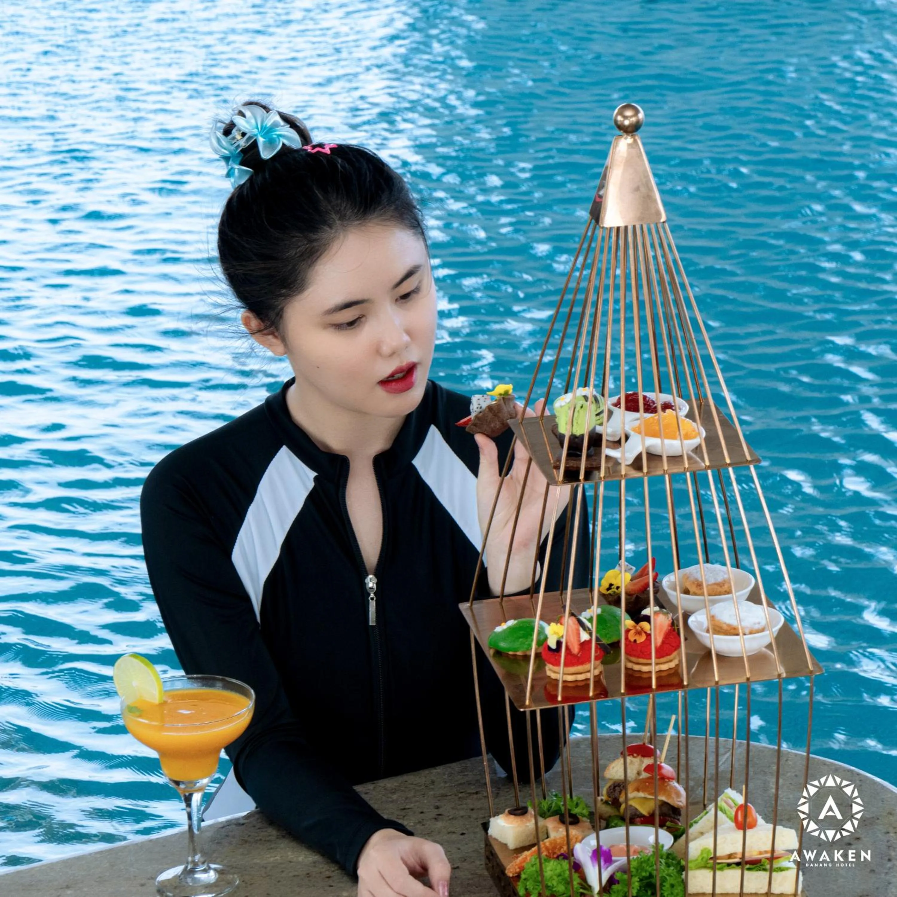 Swimming pool in Awaken Da Nang Hotel