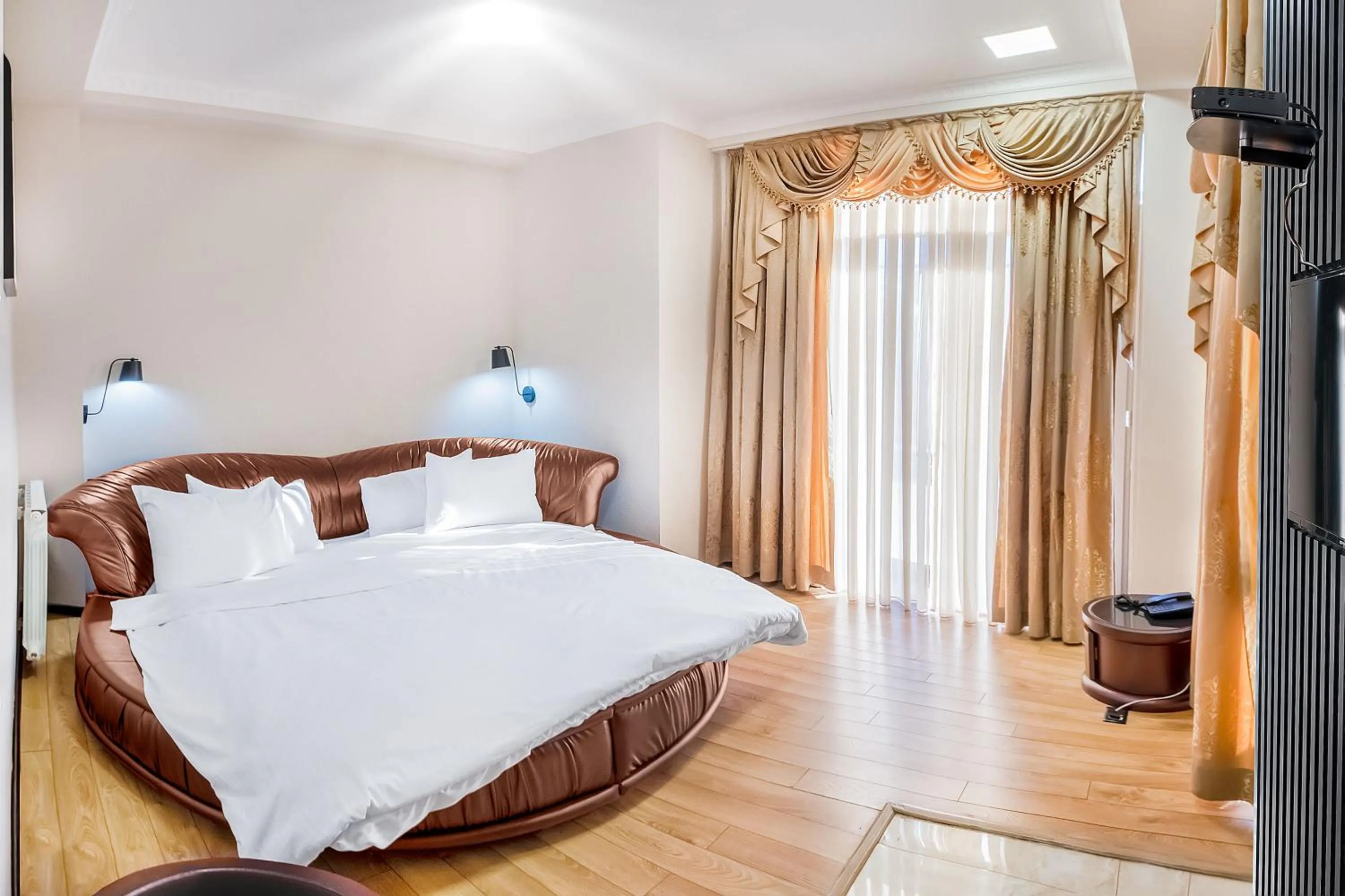 Bed in Cron Palace kosher Tbilisi Hotel