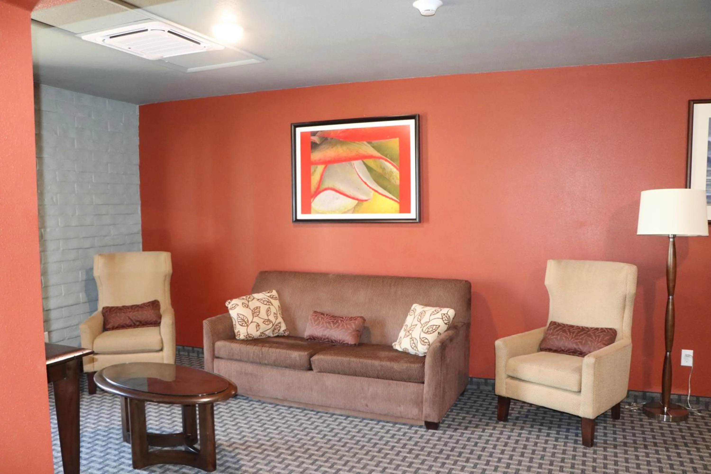 Seating area in Historic Cow Palace Inn