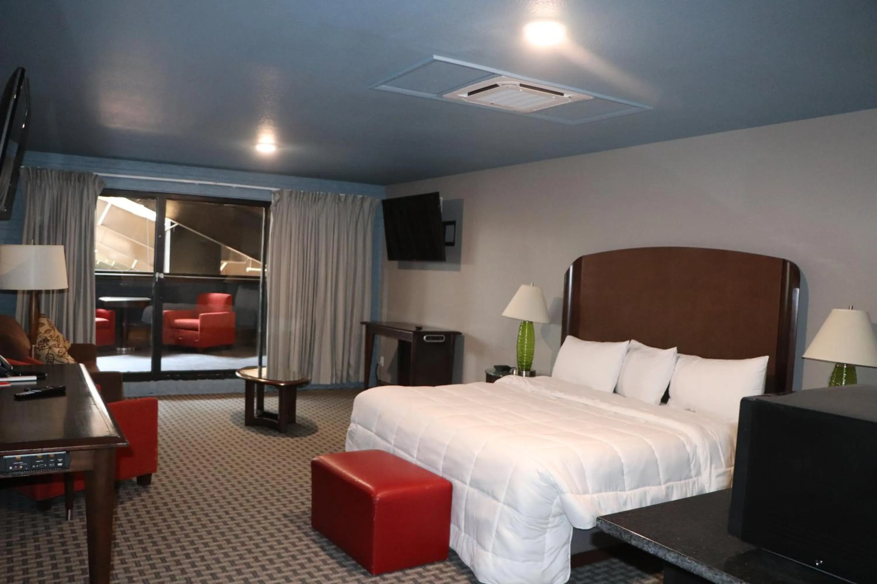 Bed in Historic Cow Palace Inn