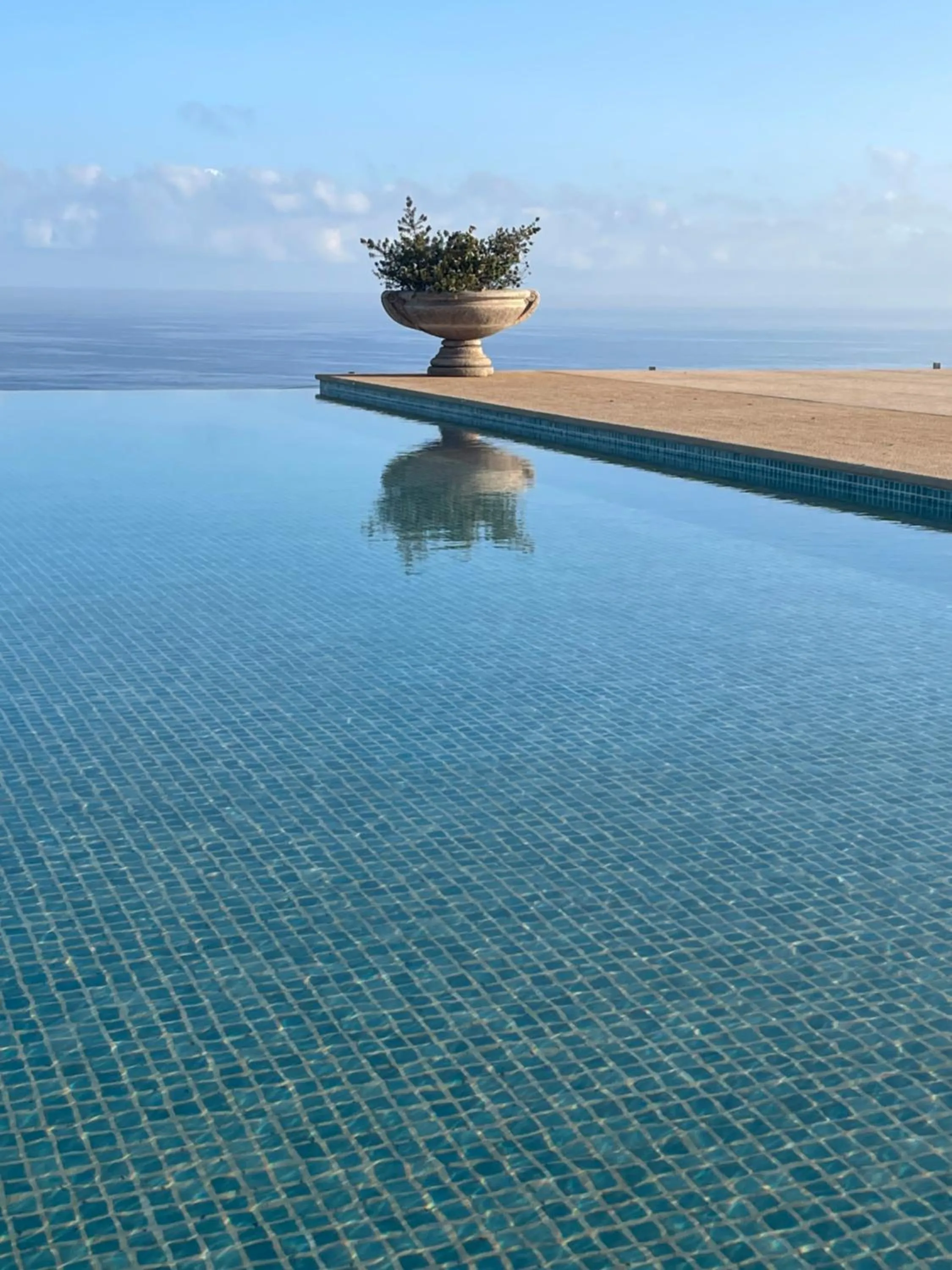 Pool view in Villa La Falaise