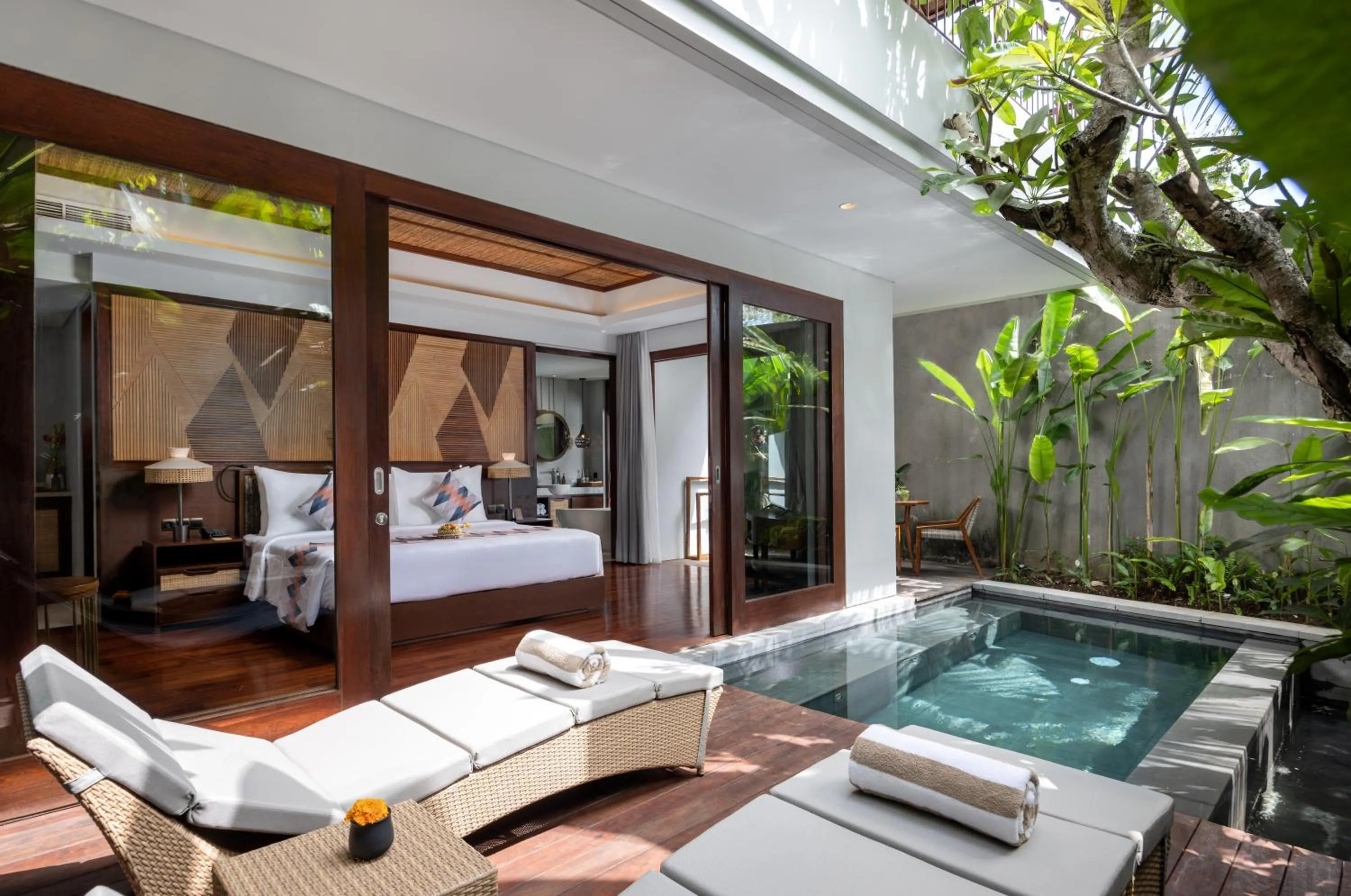 Pool view, Bed in The Hava Ubud A Pramana Experience