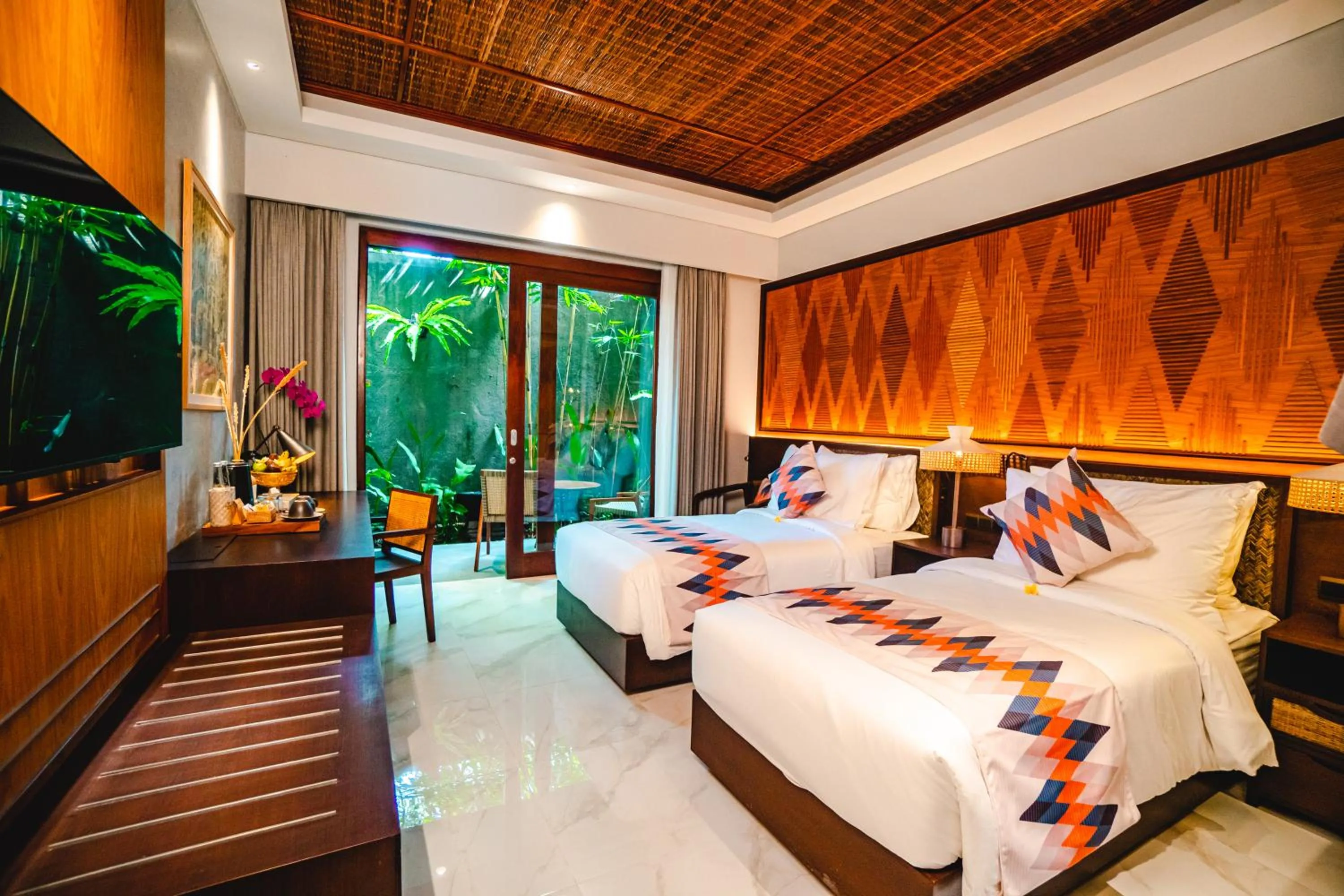 Photo of the whole room, Bed in The Hava Ubud A Pramana Experience