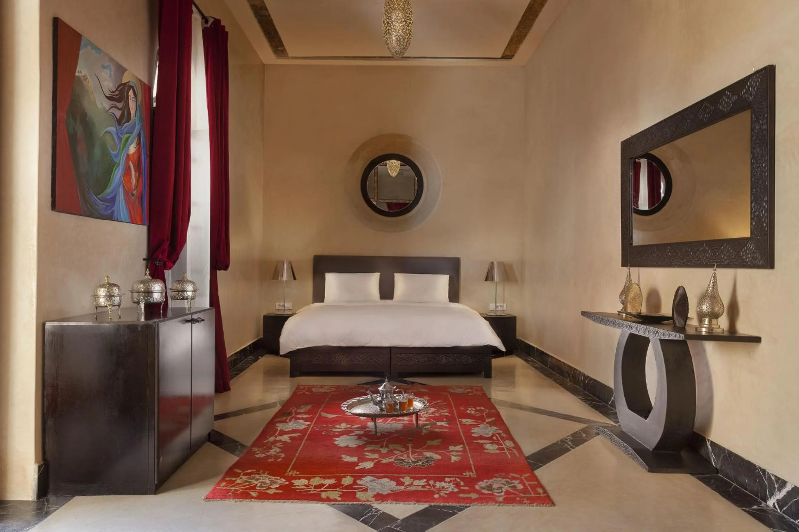 Bed in Riad Palais Bahia Fes