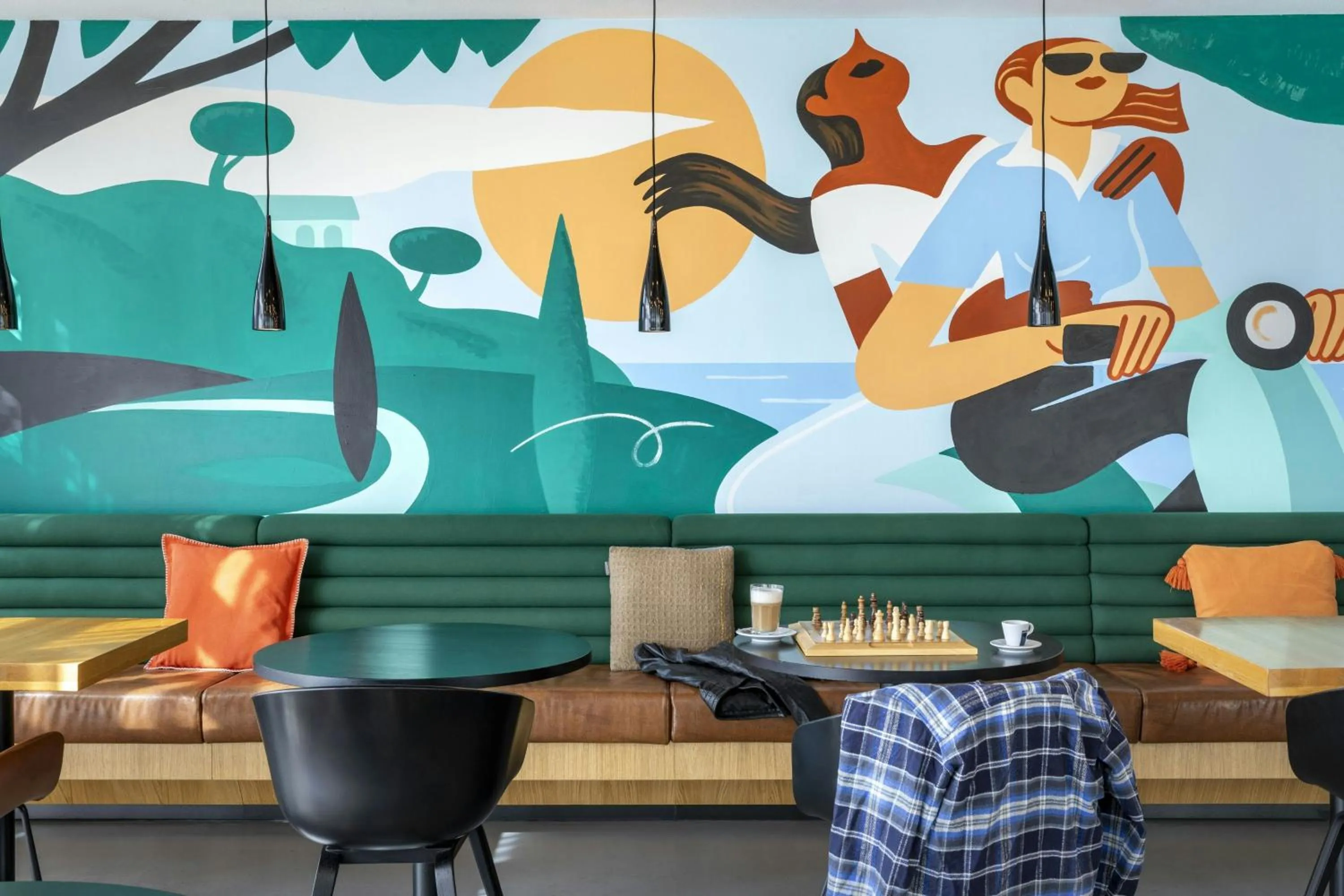 Lobby or reception in Moxy Milan Malpensa Airport