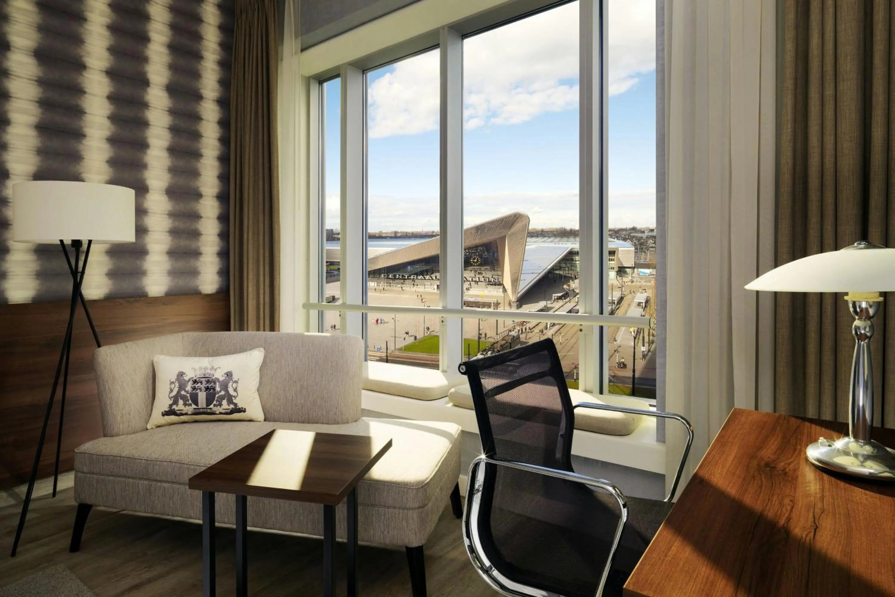 Photo of the whole room in Rotterdam Marriott Hotel