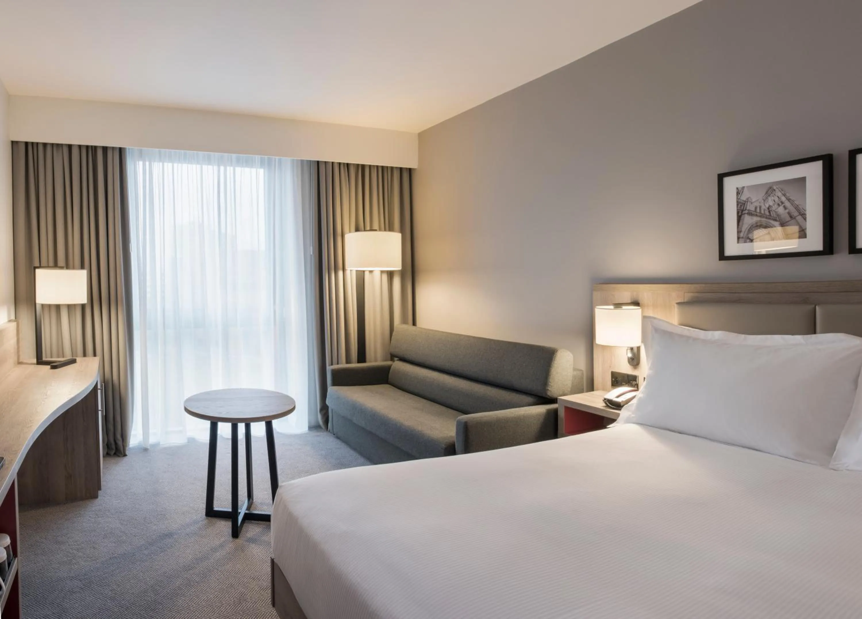 Bedroom, Bed in Hilton Garden Inn Manchester Emirates Old Trafford