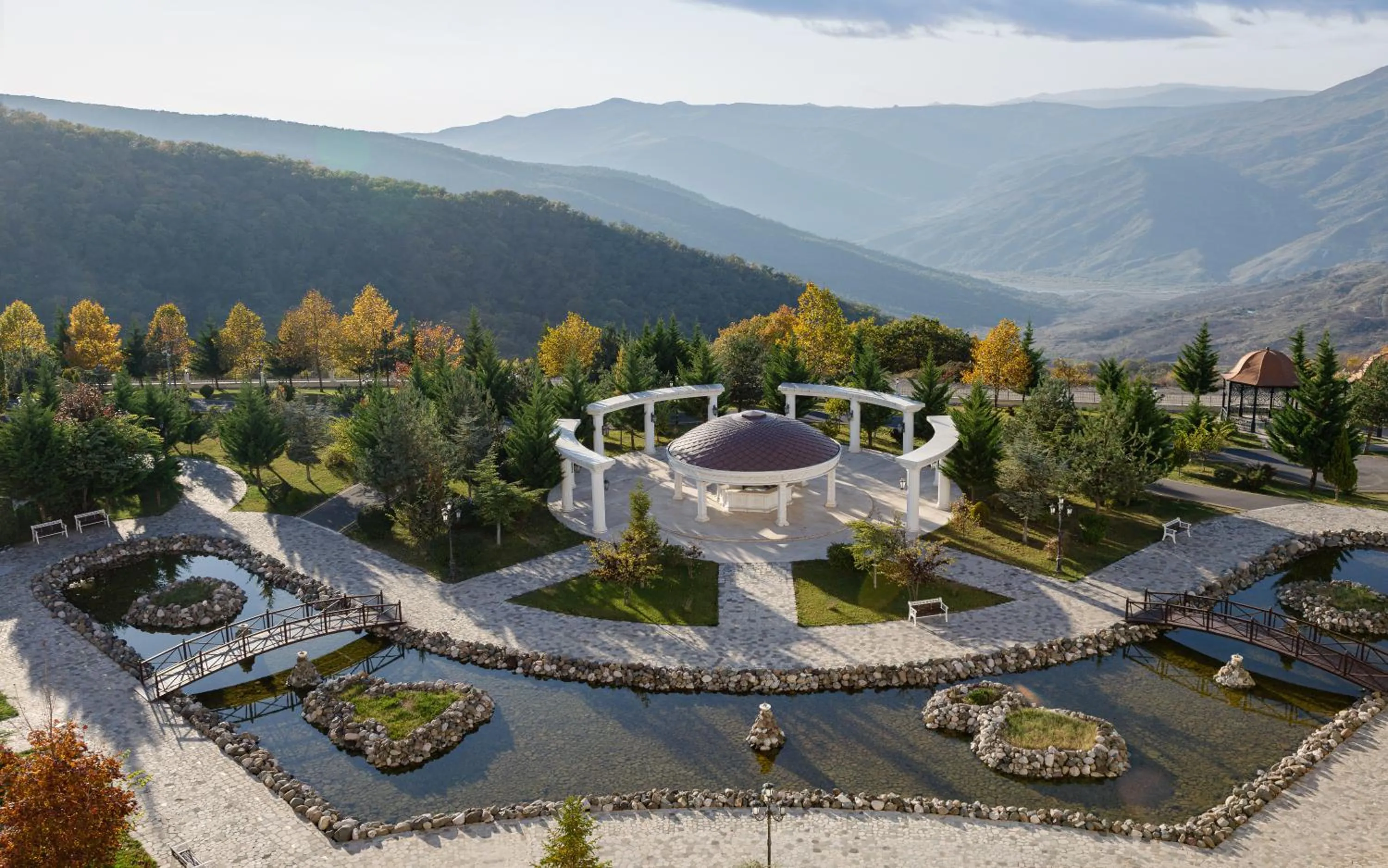 Inner courtyard view in Shamakhi Palace Sharadil