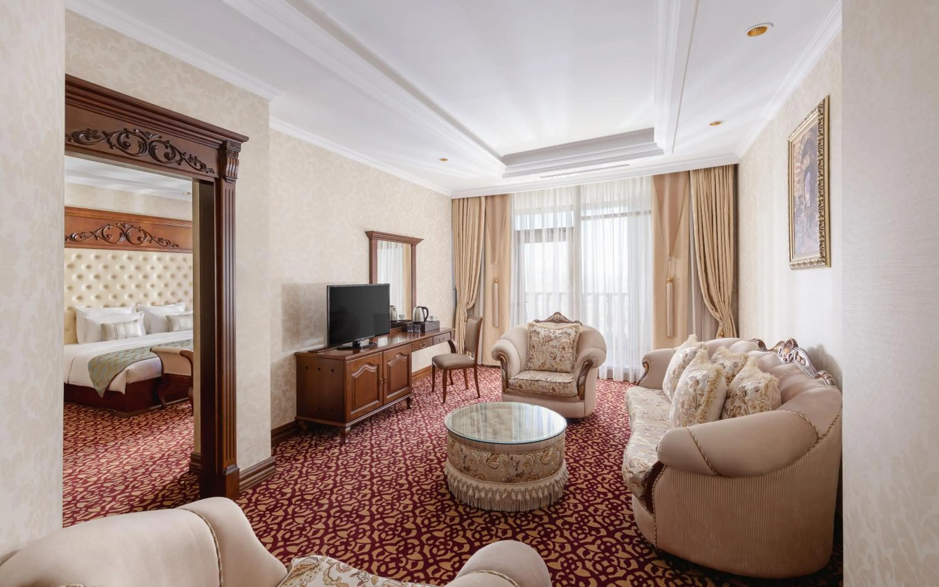 Living room, Bed in Shamakhi Palace Sharadil