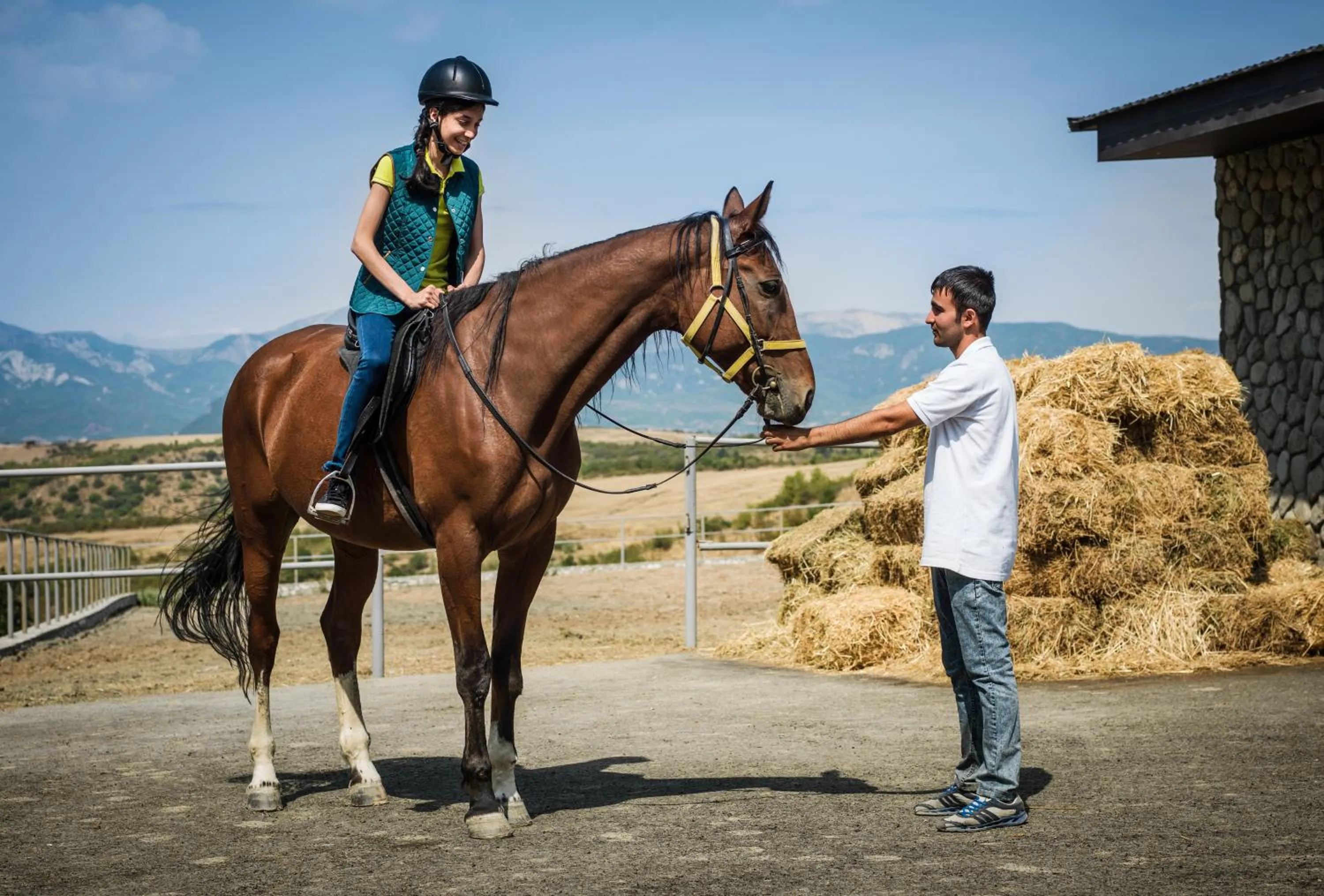 Horse-riding in Shamakhi Palace Sharadil