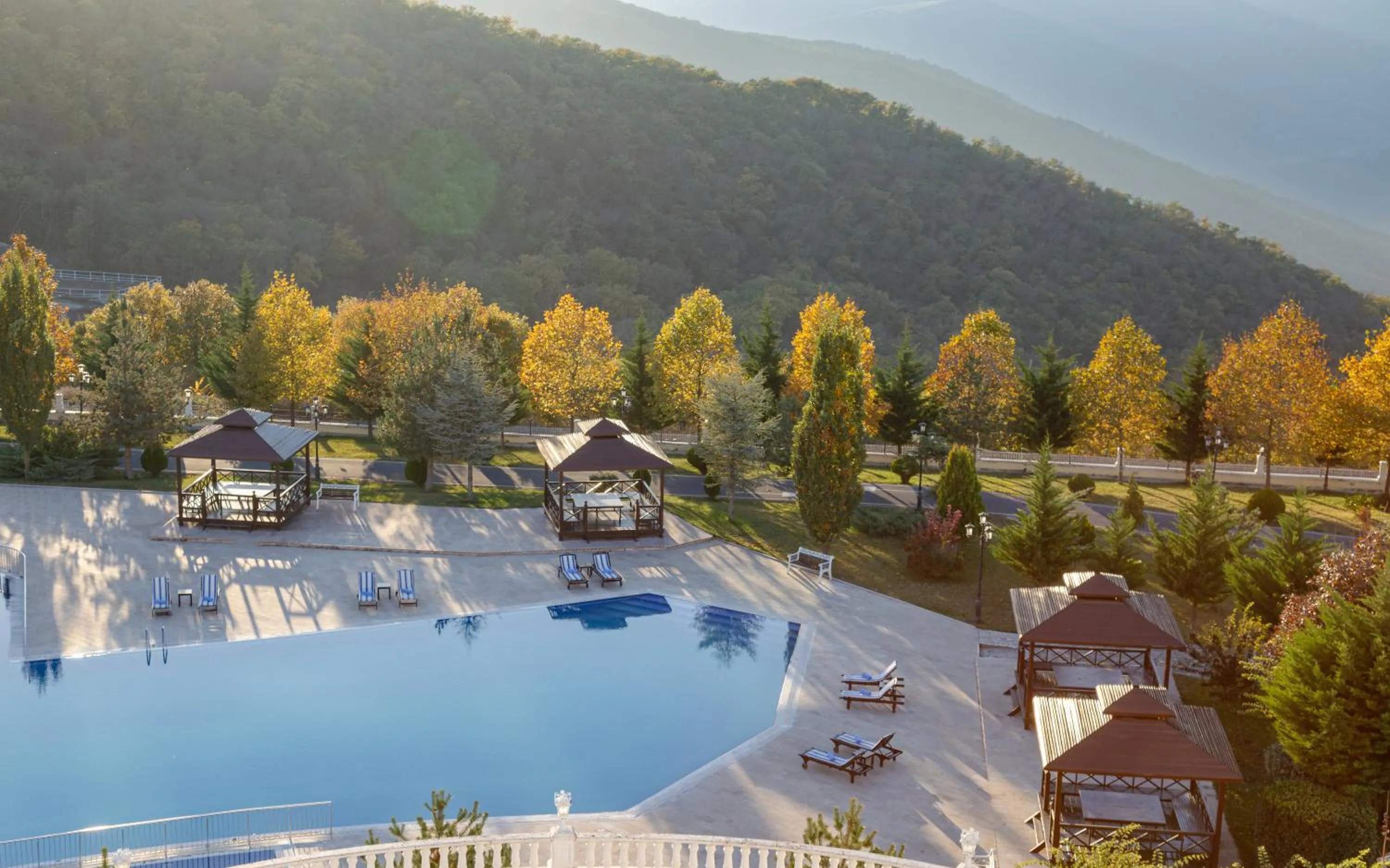 Swimming pool in Shamakhi Palace Sharadil