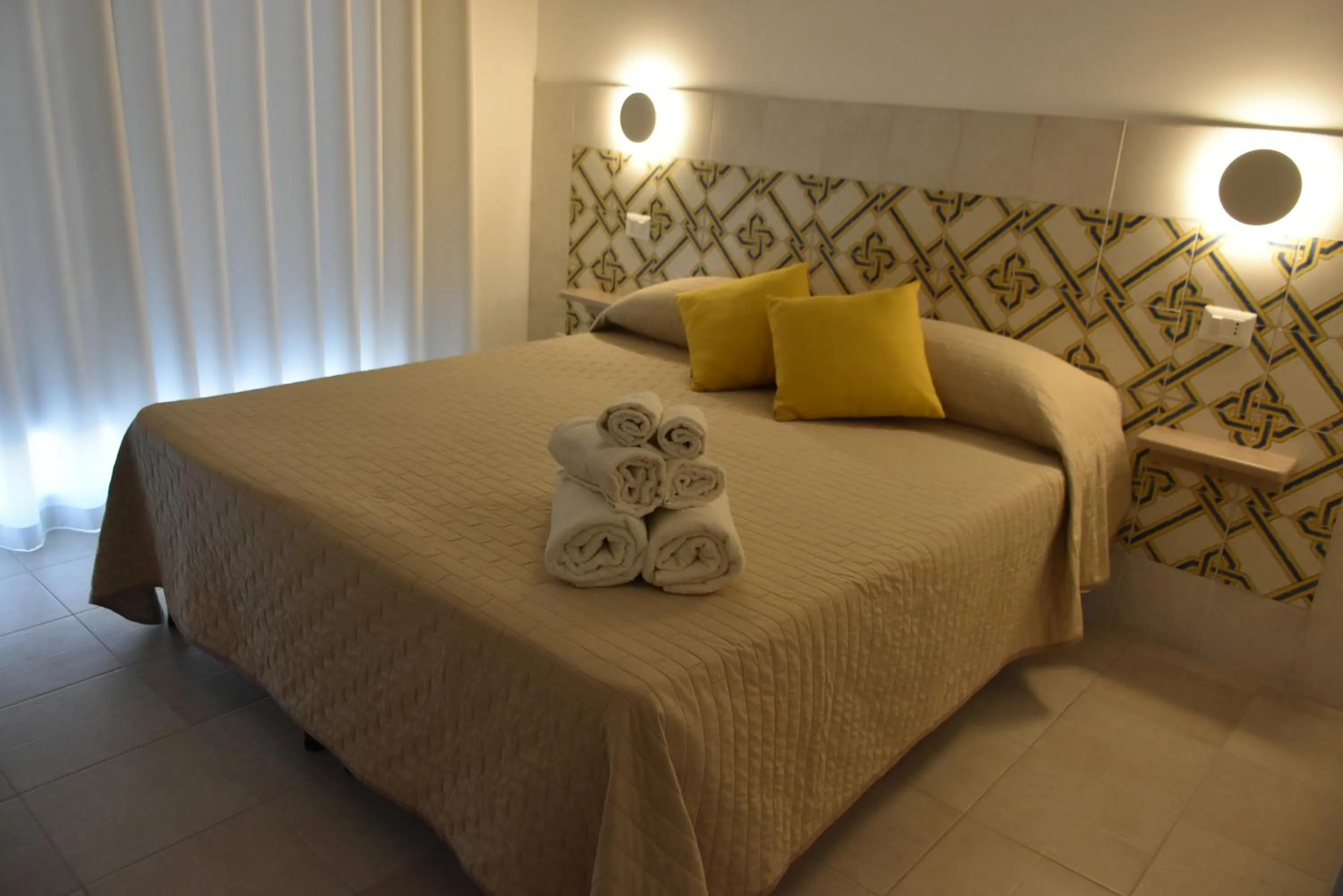 Bed in Hotel Villa del Sole
