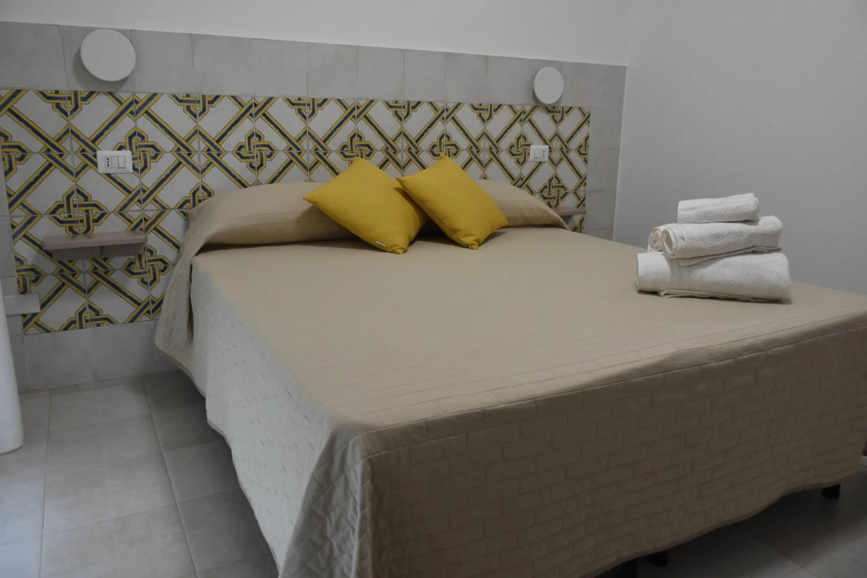 Bed in Hotel Villa del Sole