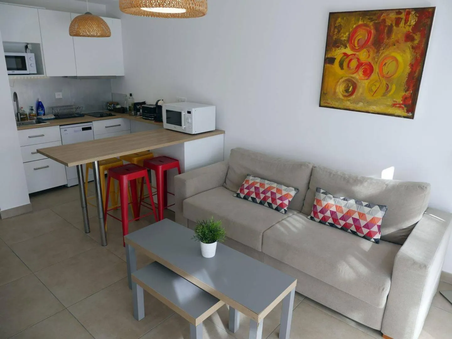 Living room in Roc Hotel - Hôtel 4 étoiles les pieds dans l'eau