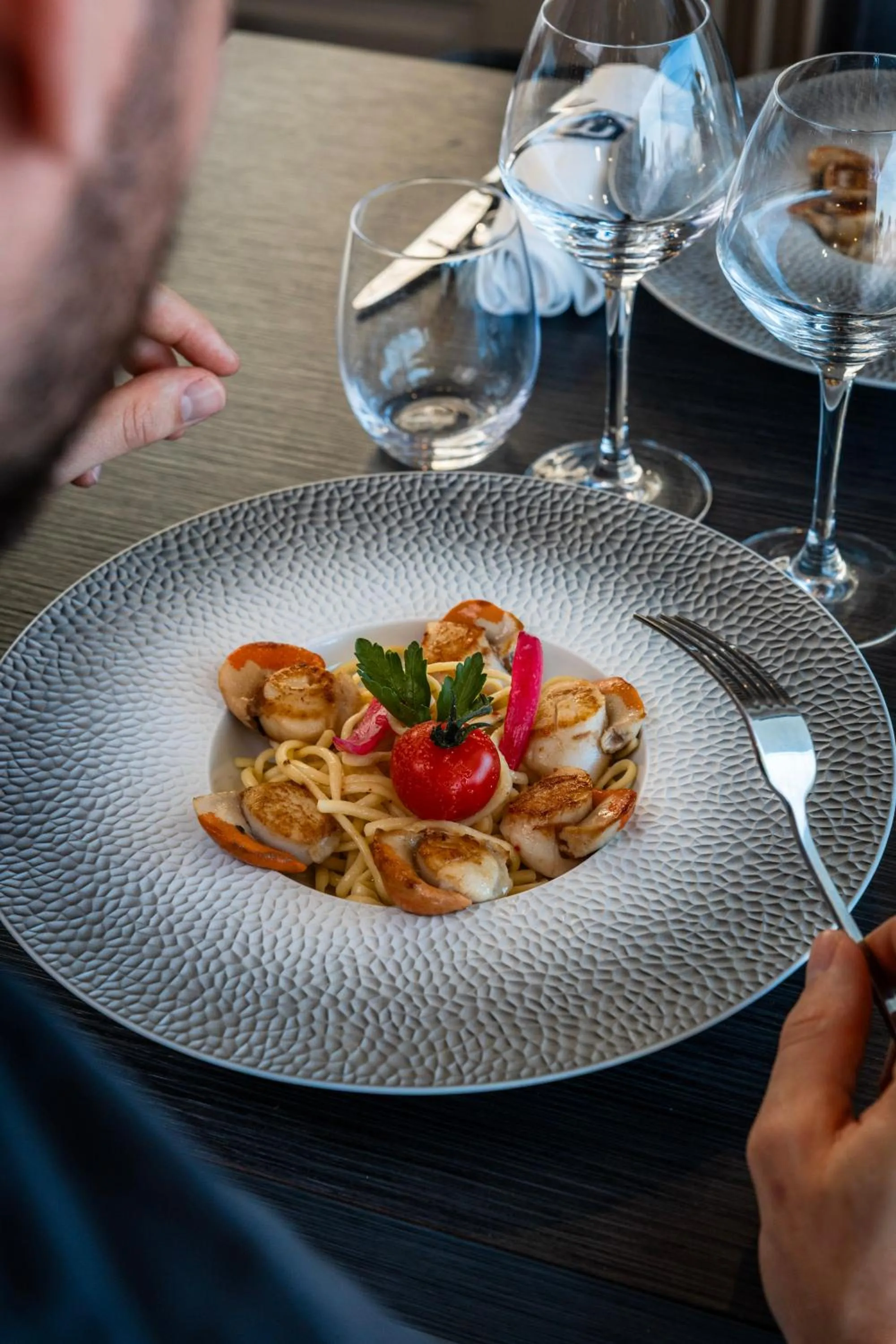 Food in Le Grand Hôtel de la Marine "face à la mer"