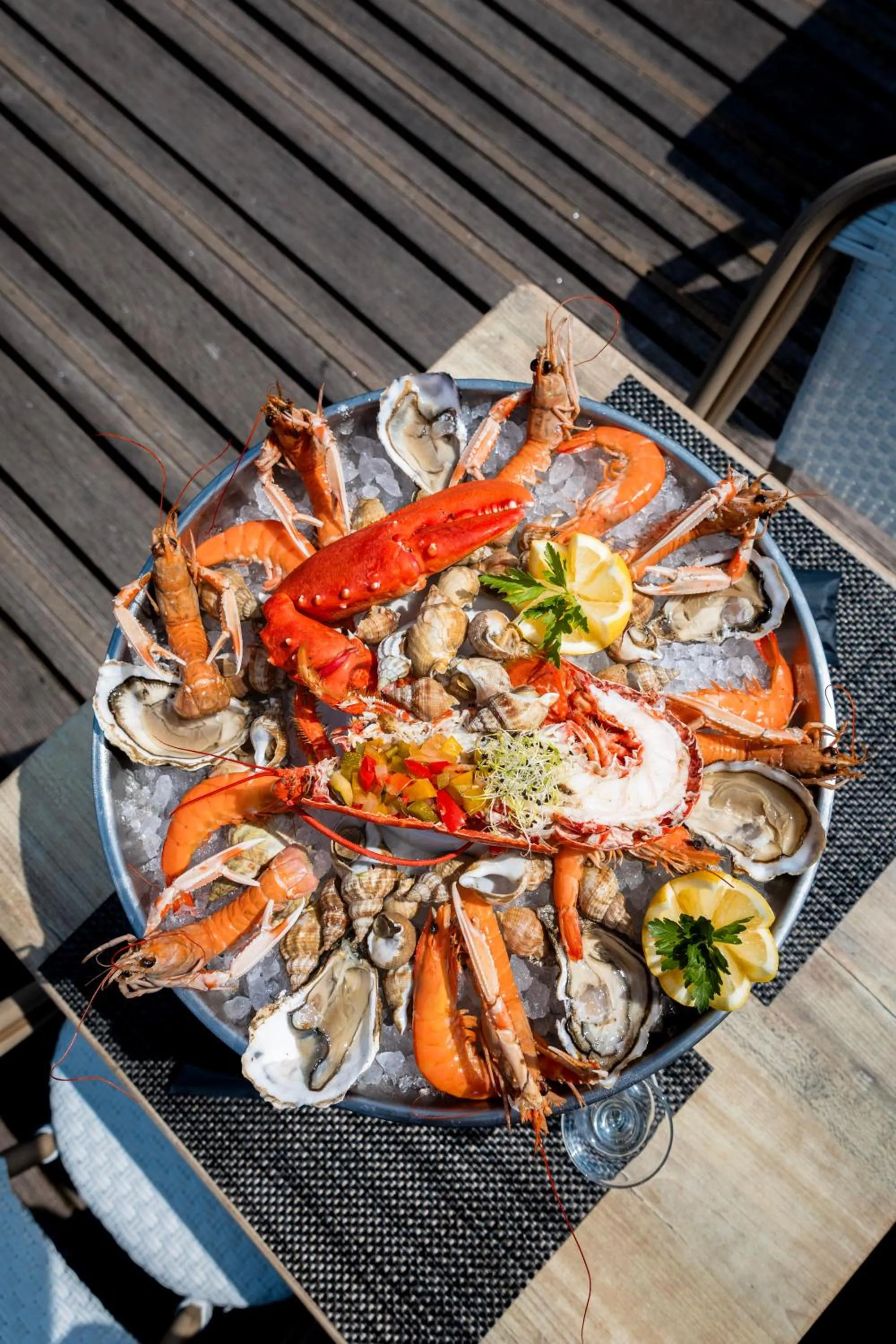Food in Le Grand Hôtel de la Marine "face à la mer"