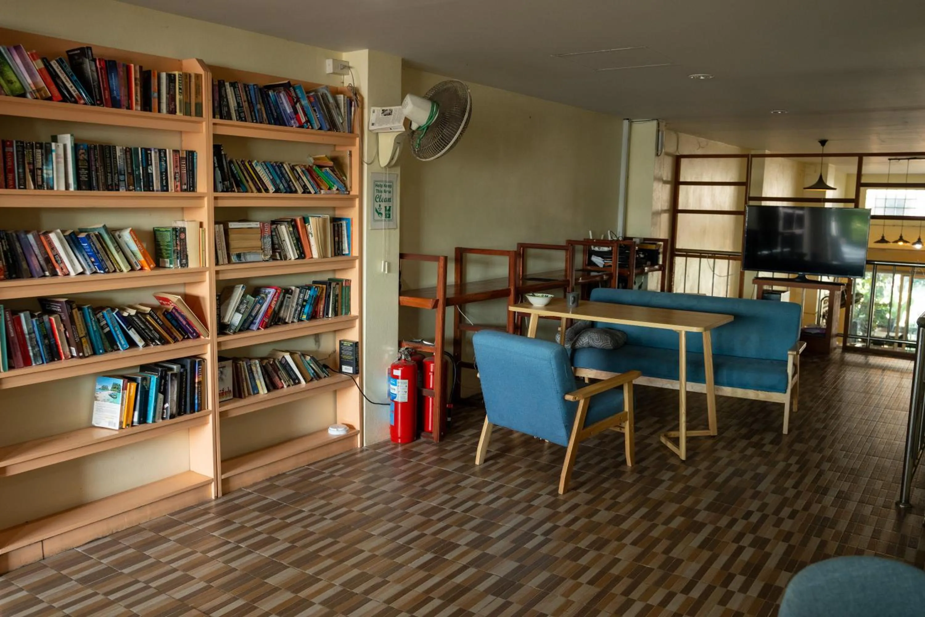 Seating area in Phangan Barsay Hostel